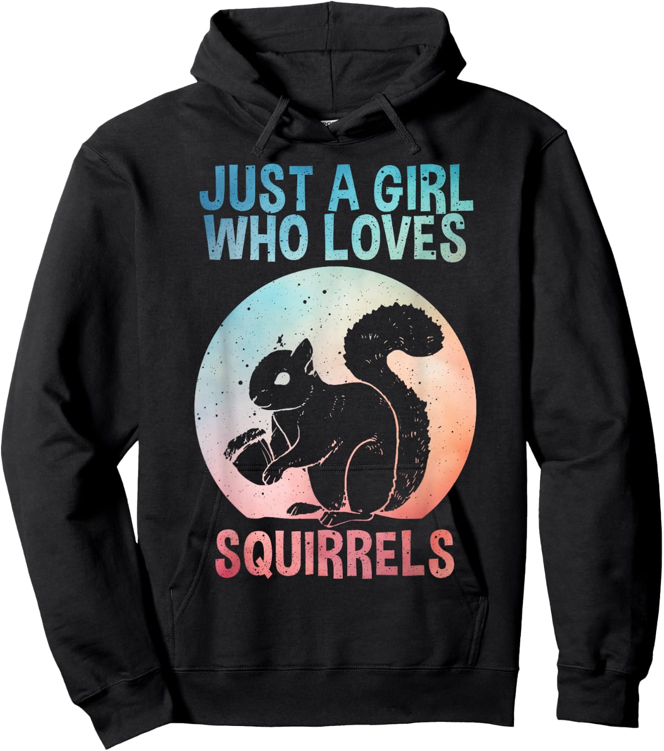 Funny Squirrel Designs For Girls Women Mom Chipmunk Lovers Hoodie - Hoodie | Black