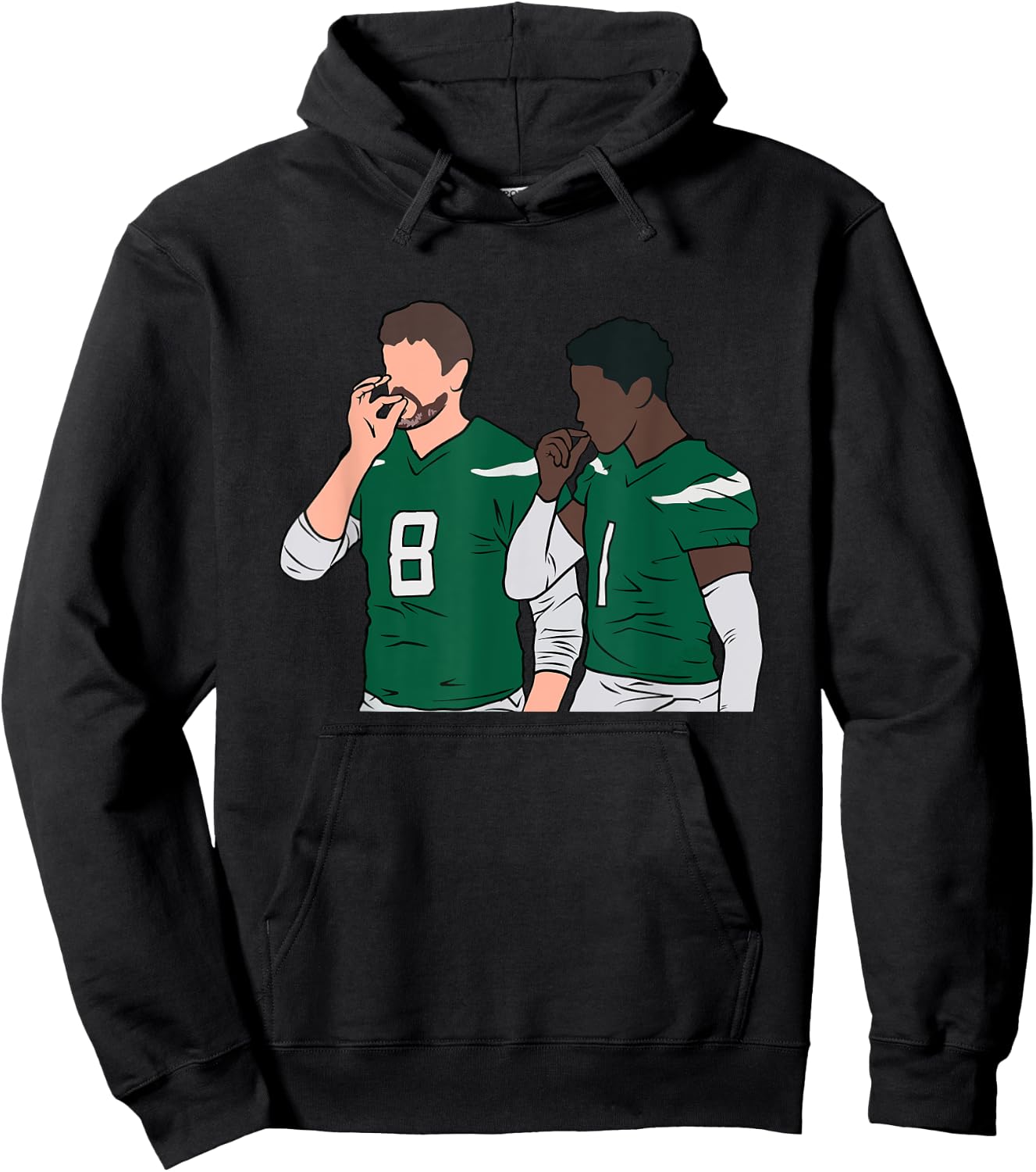 Rodgers and Gardner Handshake Meme Football Funny Hoodie - Hoodie | Black