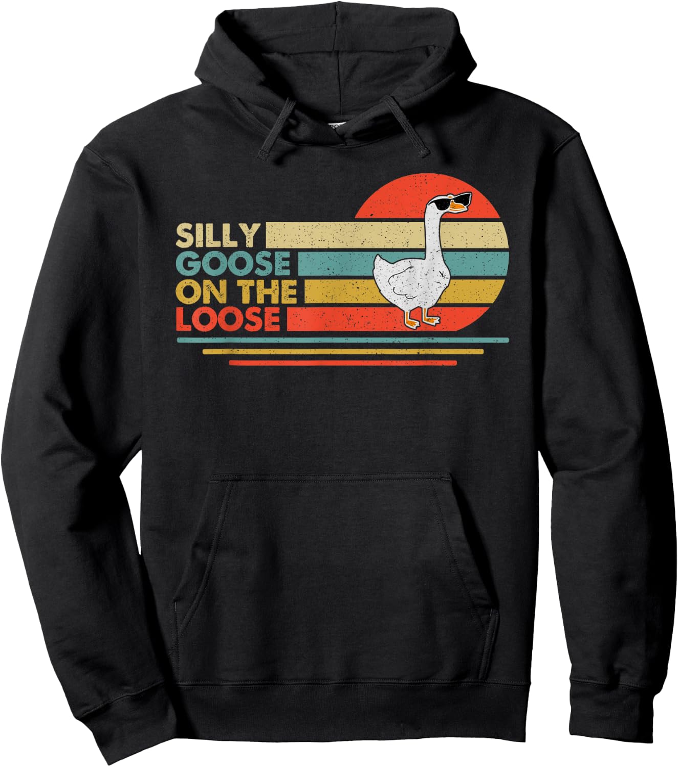 Silly Goose Shirt, Graphic Men, Funny Shirts Hoodie - Hoodie | Black