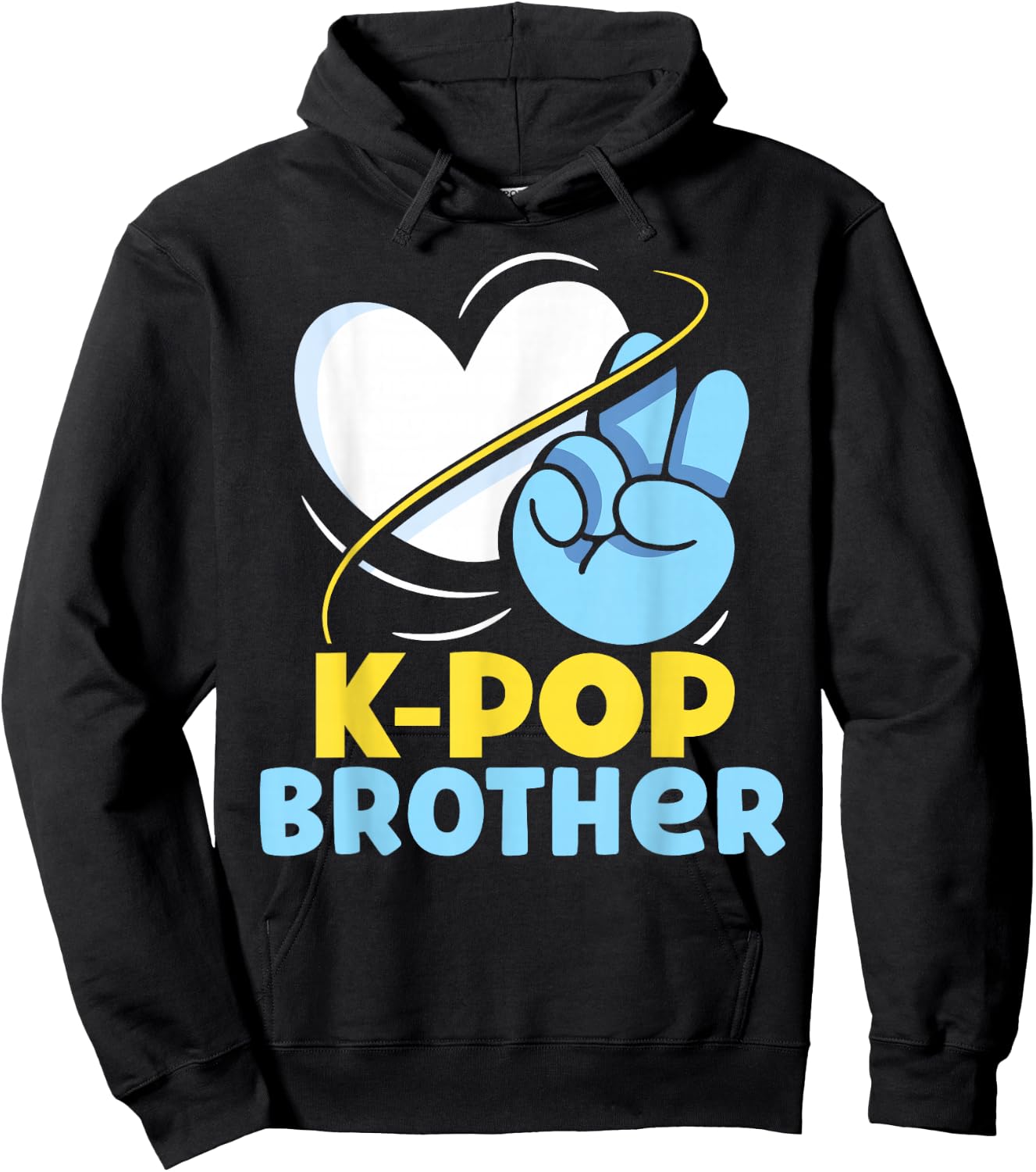 K-POP Brother Korean Cute K-Pop Music Lover Hoodie - Hoodie | Black