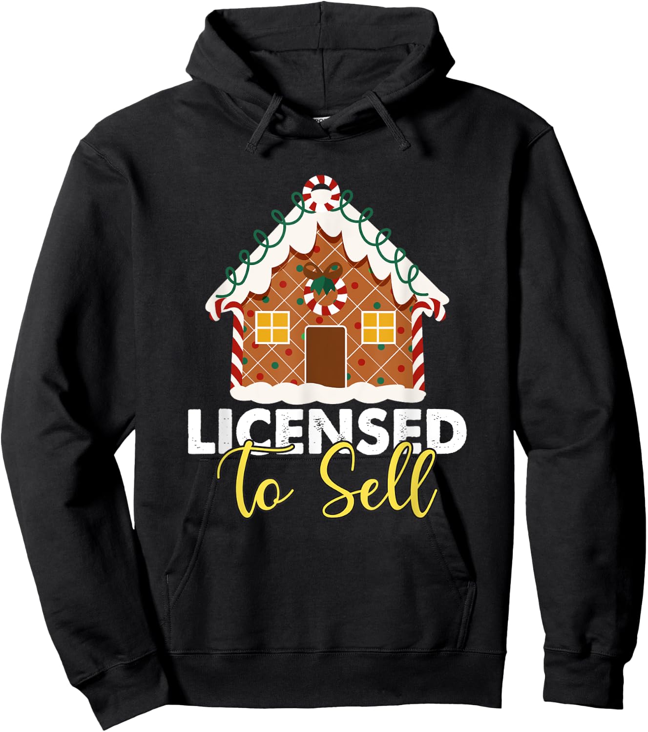 Licensed to Sell Realtor Christmas Funny Favorite Realtor Hoodie - Hoodie | Black