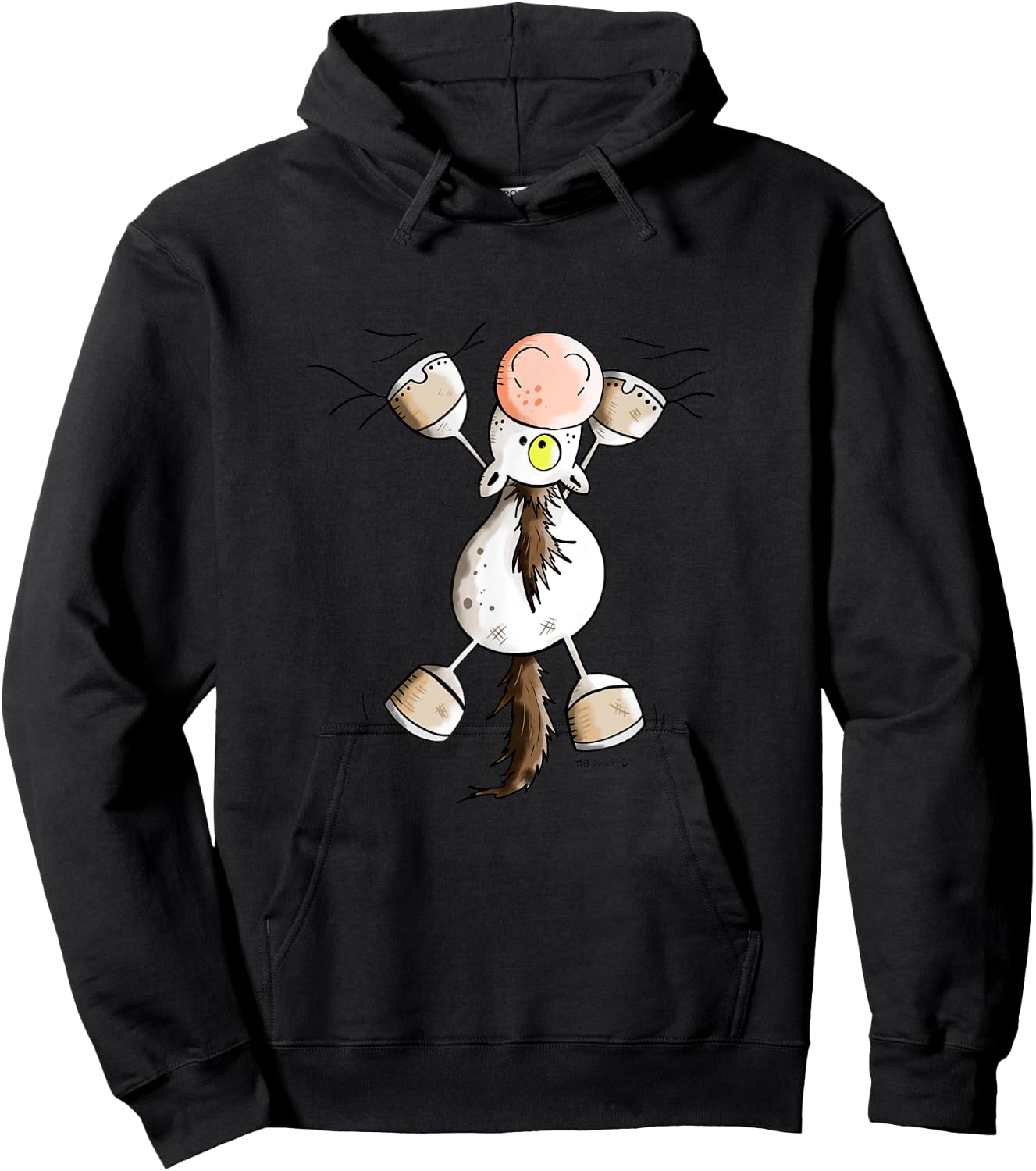 Cute Horse For Horse Friends And Horseback Riders Hoodie - Hoodie | Black
