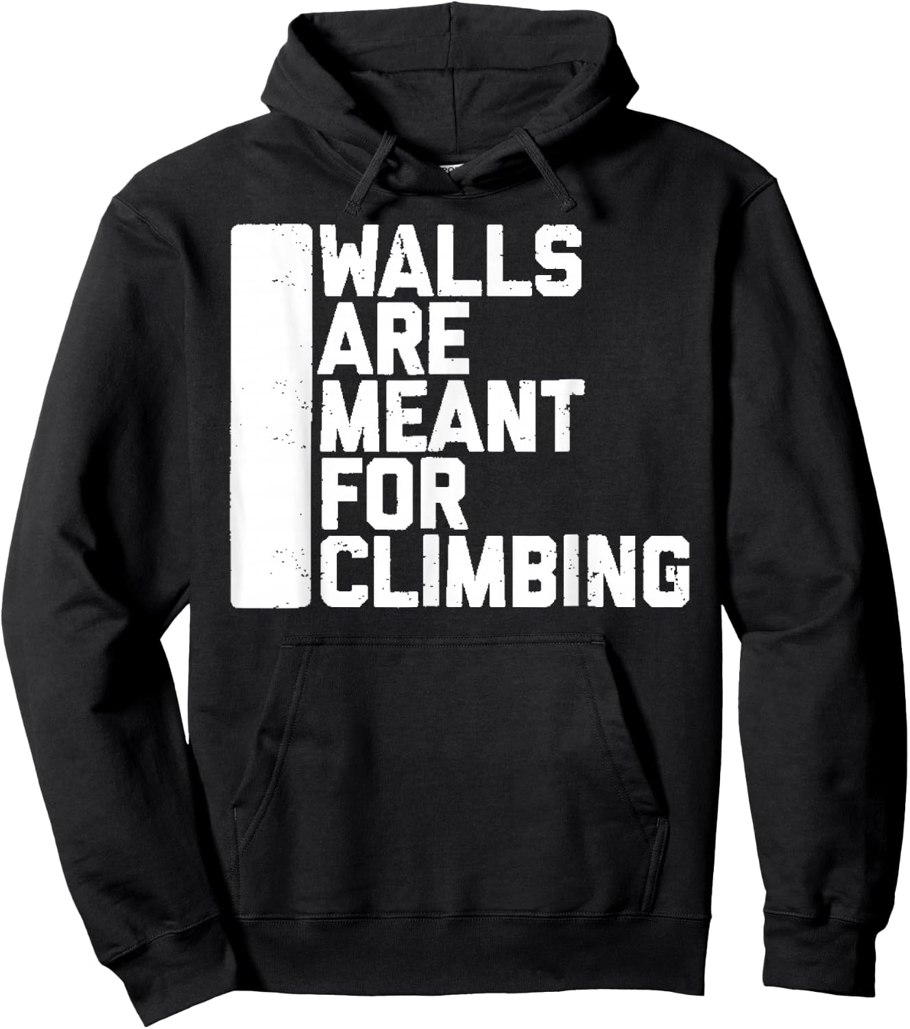 Walls Are Meant For Climbing Boulder Hoodie - Hoodie | Black