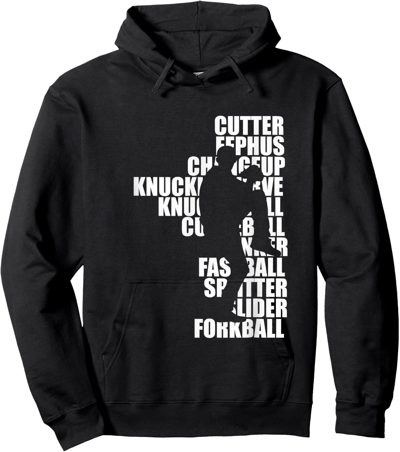 Pitcher Baseball Apparel - Baseball Hoodie - Hoodie | Black