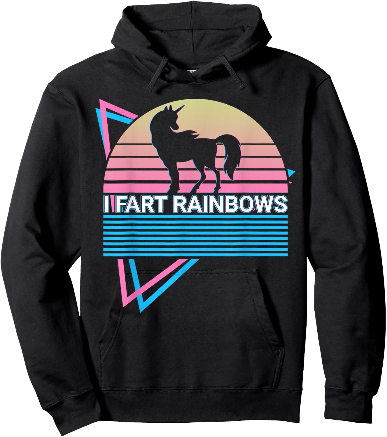 Unicorn I Fart Rainbows Hoodie - Hoodie | Black