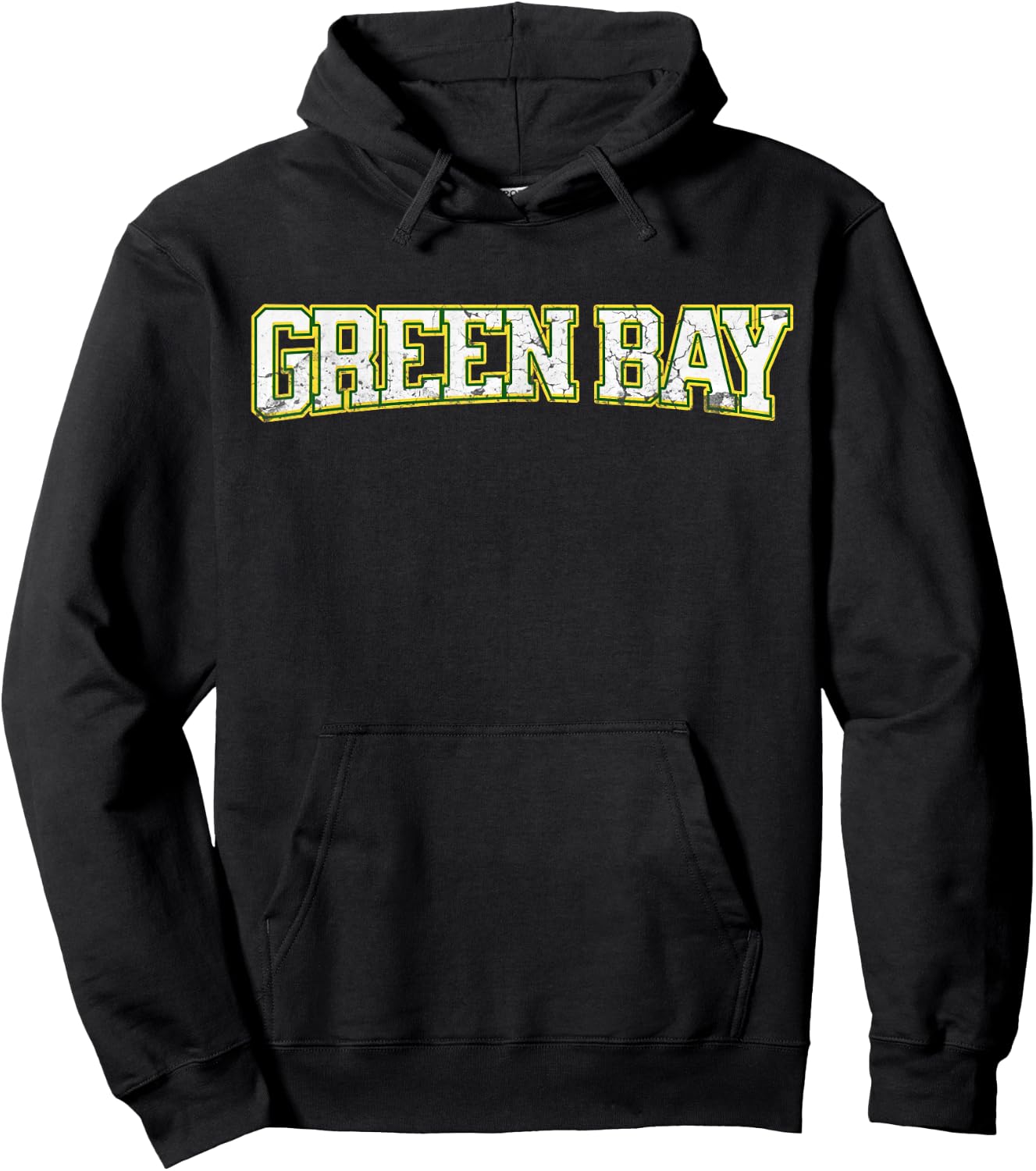 Green Bay city vintage Hoodie - Hoodie | Black