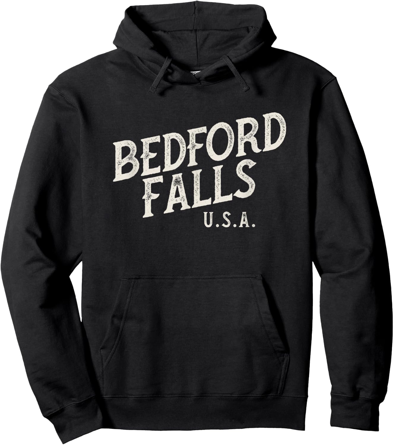 Christmas Movie classic, Bedford Falls. George Bailey Hoodie - Hoodie | Black