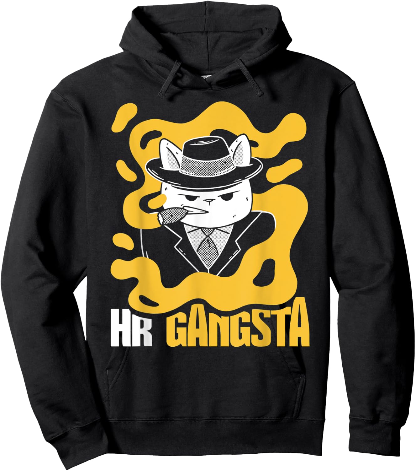 HR Gangsta Costume Funny Human Resource Hoodie - Hoodie | Black