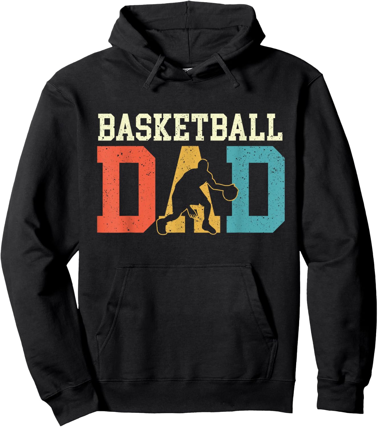 Basketball Dad - Fathers Day Game Trainer Ball Sports Lover Hoodie - Hoodie | Black