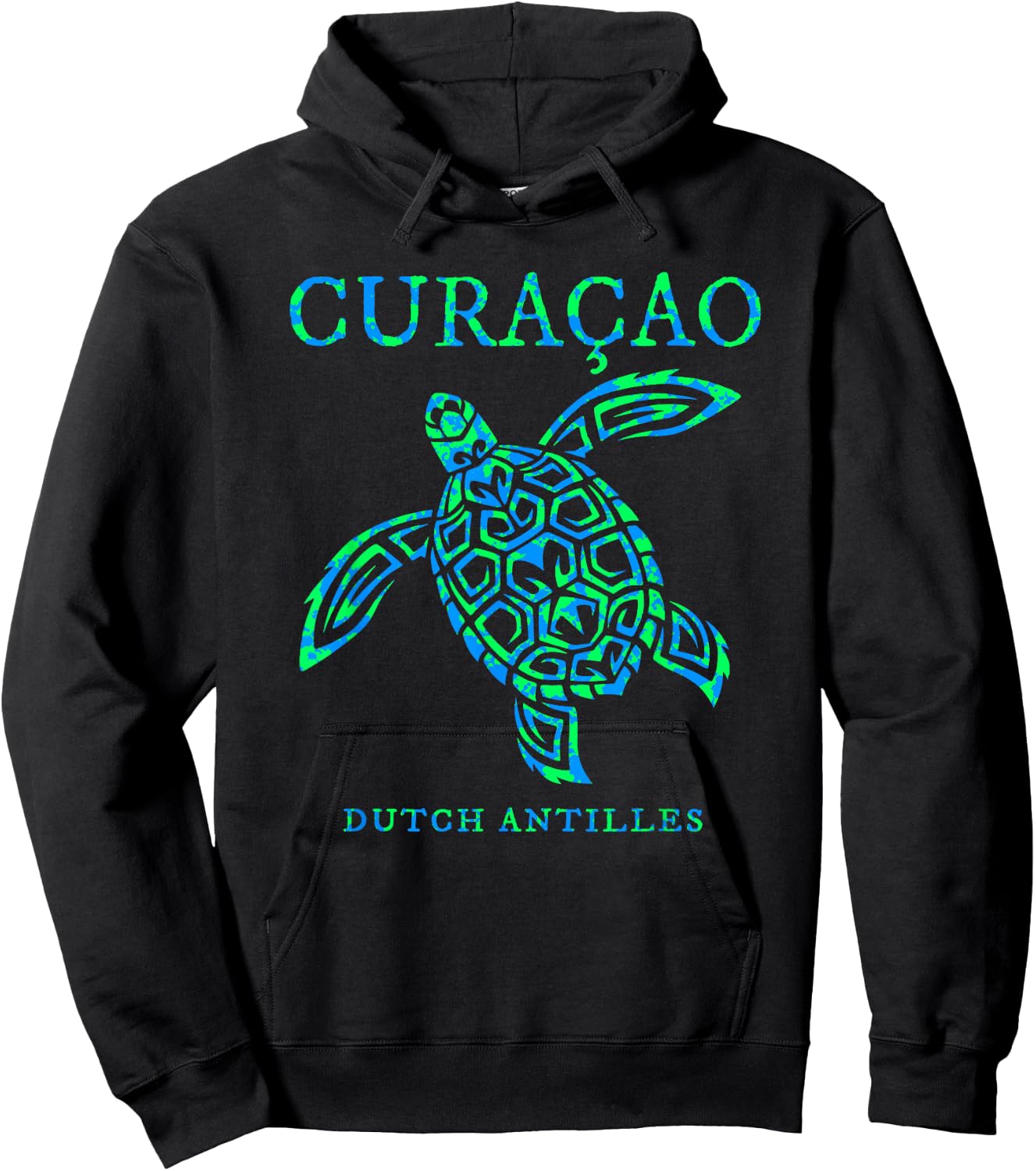 Curacao Sea Turtle Boys Girls Toddler Vacation Souvenir Hoodie - Hoodie | Black