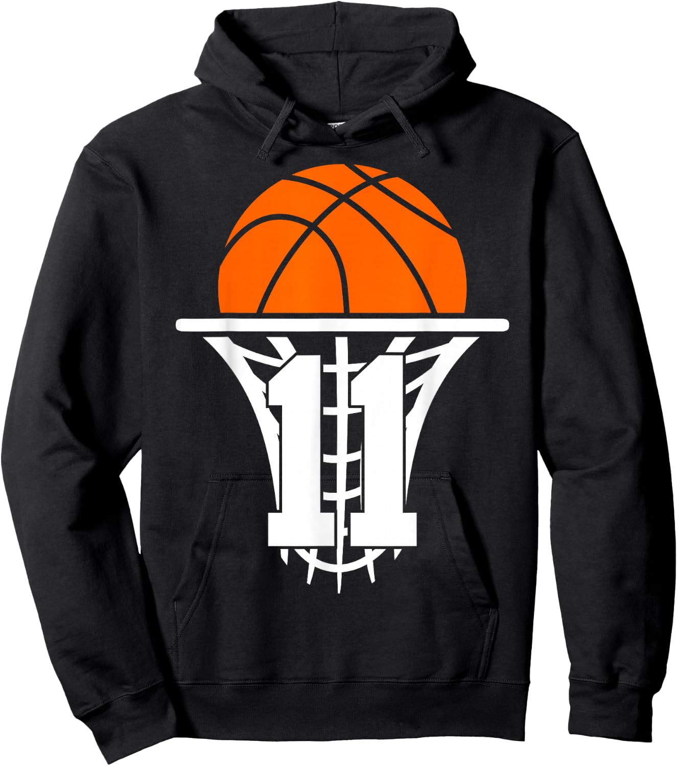 11 Years Basketball 11th Birthday Hoodie - Hoodie | Black