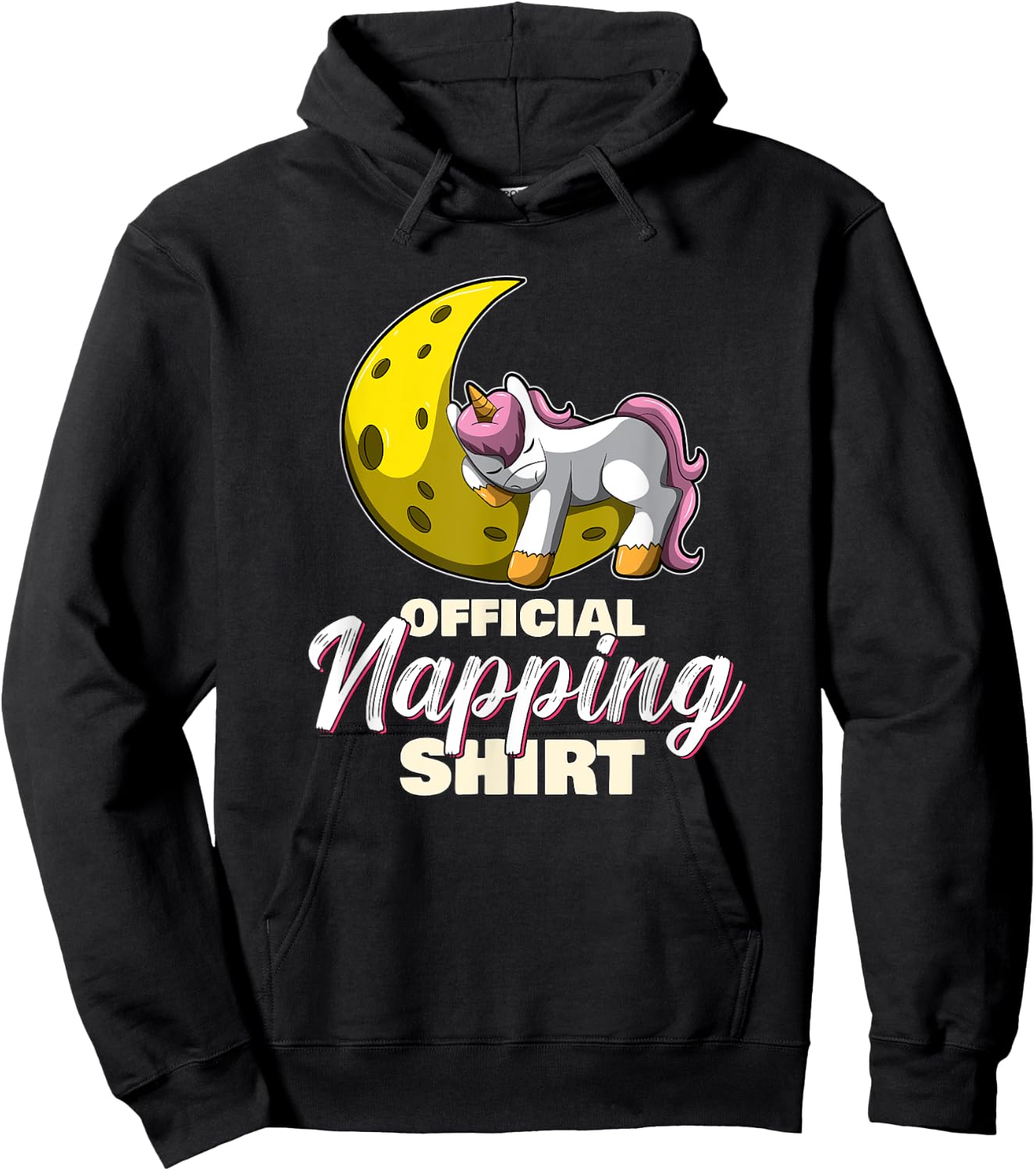 Sleeping Unicorn Nap Time Official Napping Hoodie - Hoodie | Black