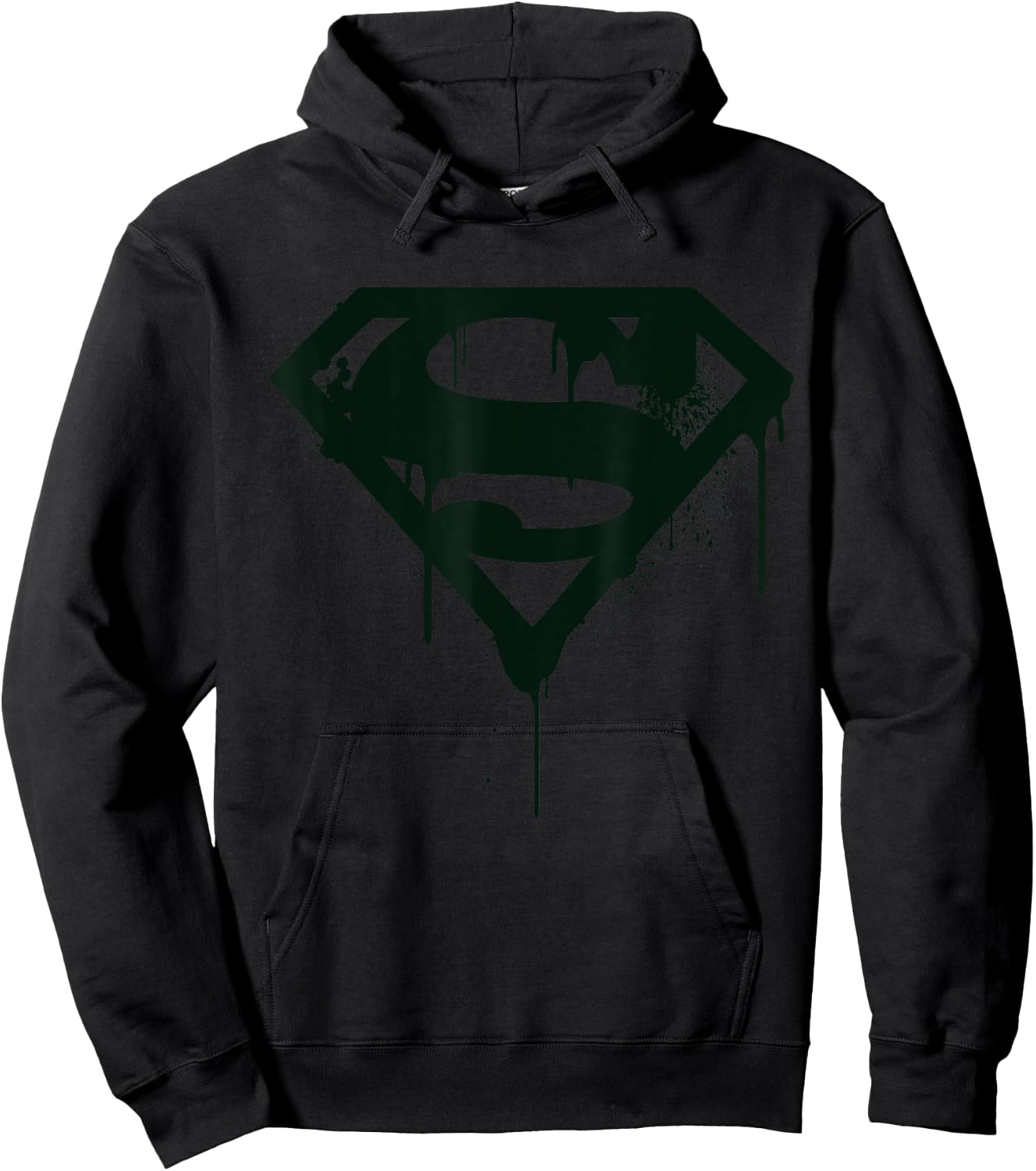 DC Superman Logo Doomsday Graffiti Hoodie - Hoodie | Black