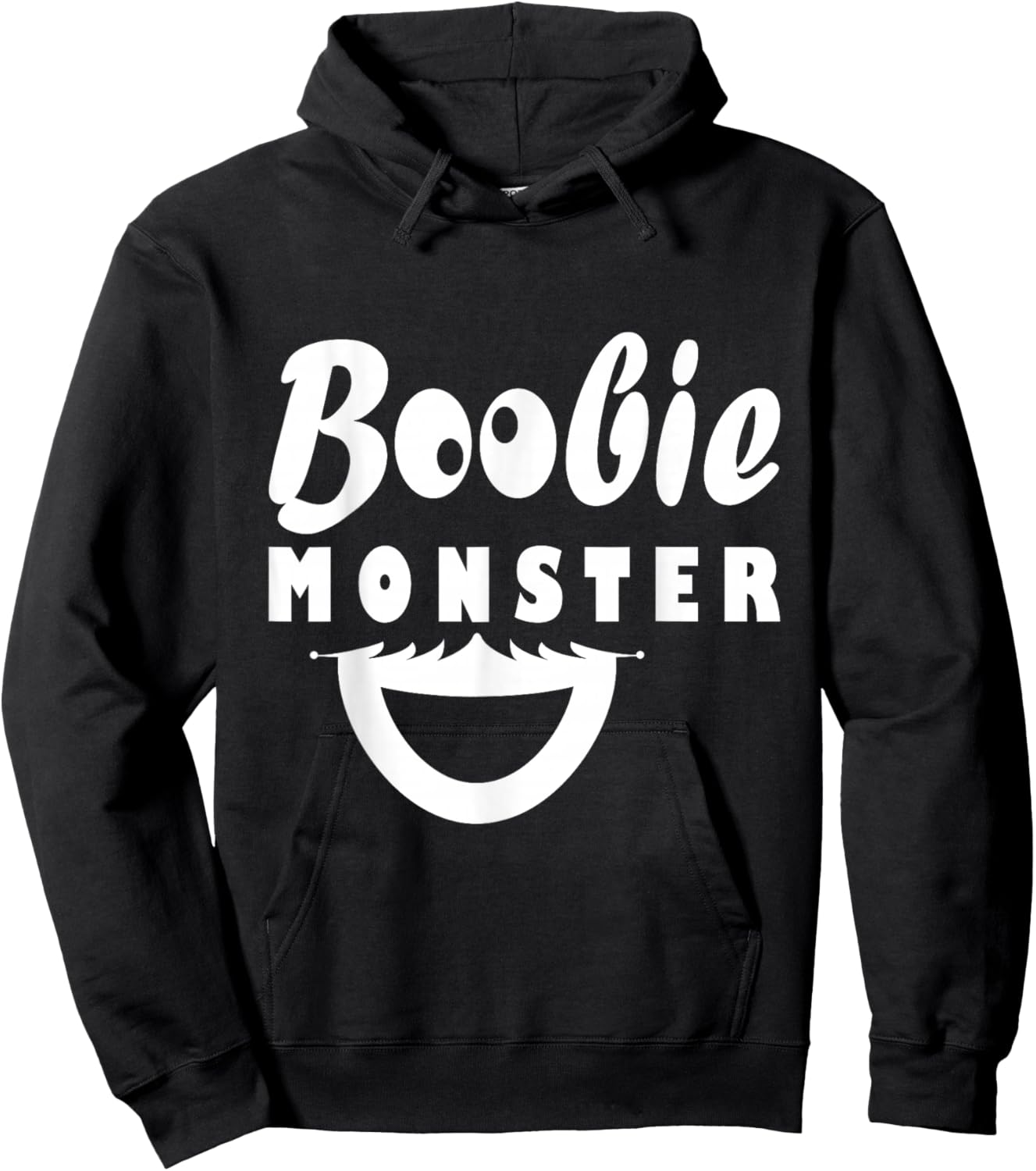 Boobie Monster Breast Feeding Funny Design Hoodie - Hoodie | Black