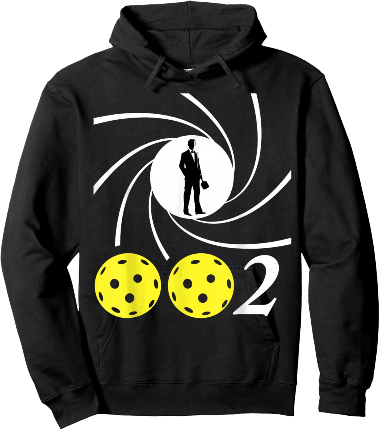 The Pickleball People Black Checkered - Small - Short Sleeve - - Regular Fit - Humorous, Playful, Modern - Father's Day - Fun - Pickleball - 1 Count Hoodie - Hoodie | Black
