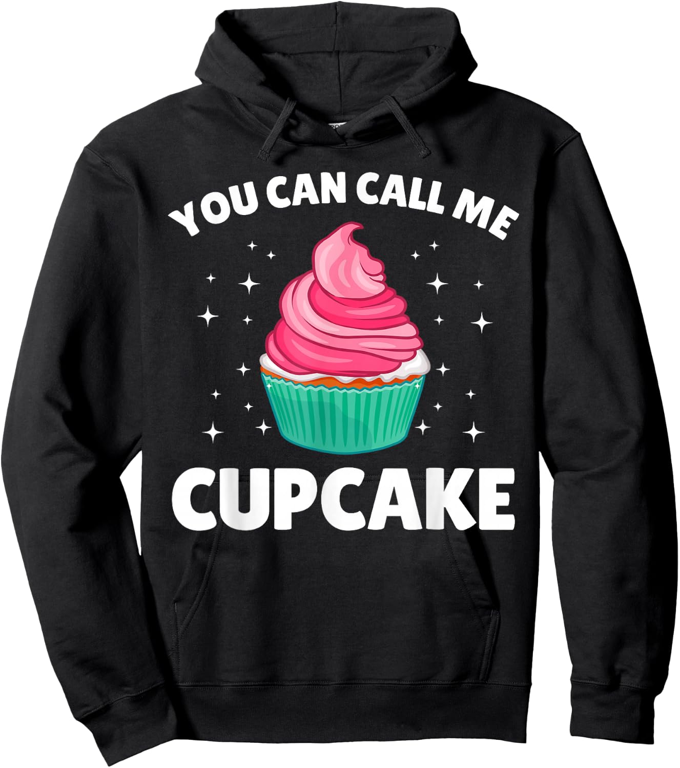 Cute Cupcake Art Women Kids Cake Baker Sweet Cupcake Hoodie - Hoodie | Black