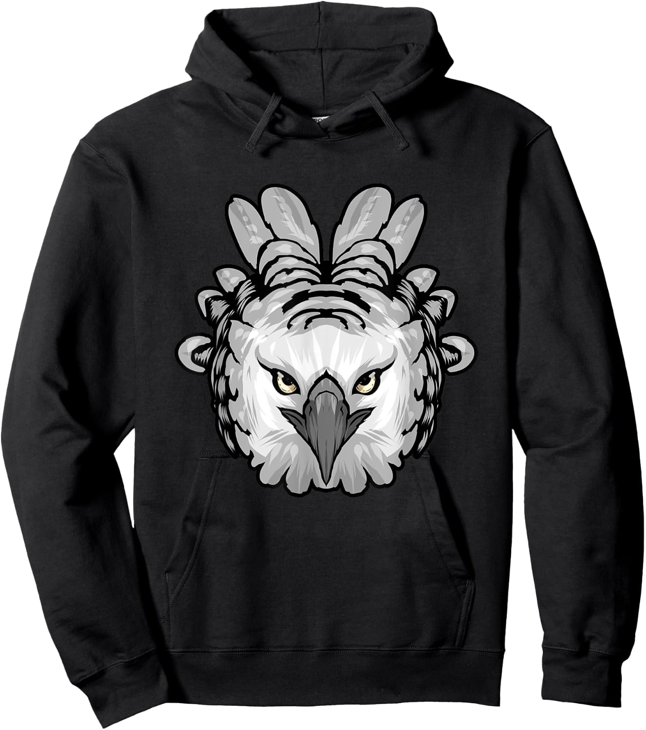 Harpy Eagle Head Raptor Birds Bird Lover Harpy Eagle Hoodie - Hoodie | Black