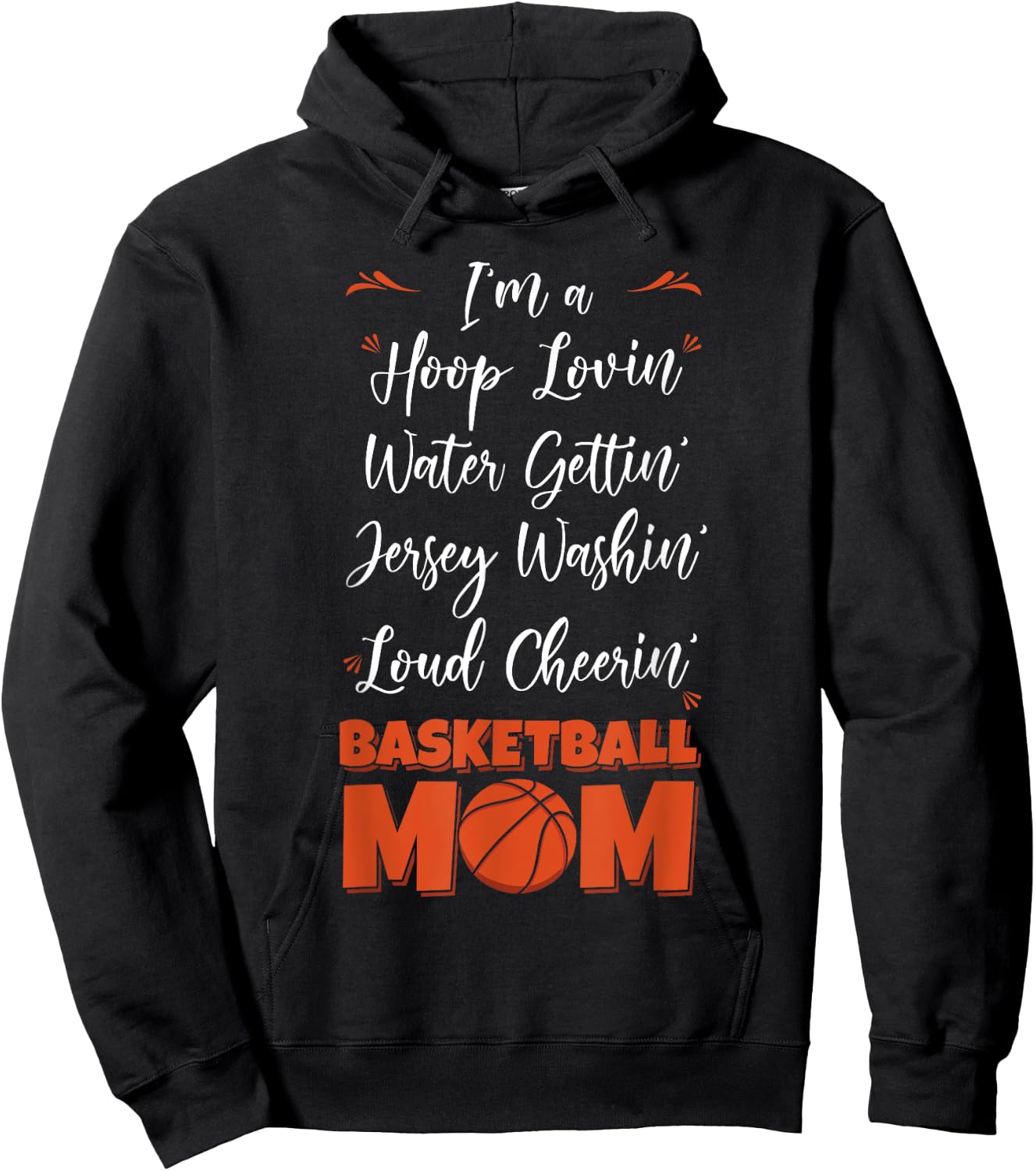 Basketball Mom Busy Sport Player Mother's Day Hoodie - Hoodie | Black