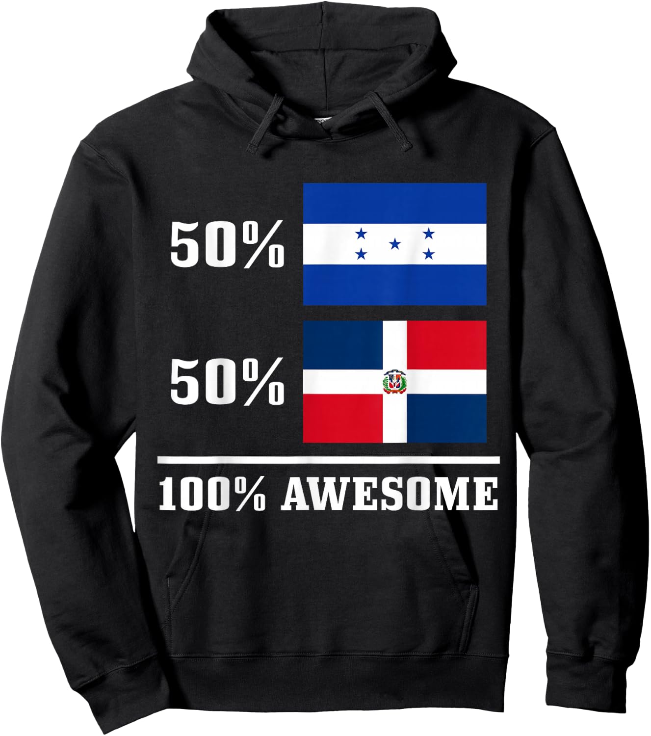 Honduras Dominican Republic Honduran Flag Pride Heritage Hoodie - Hoodie | Black