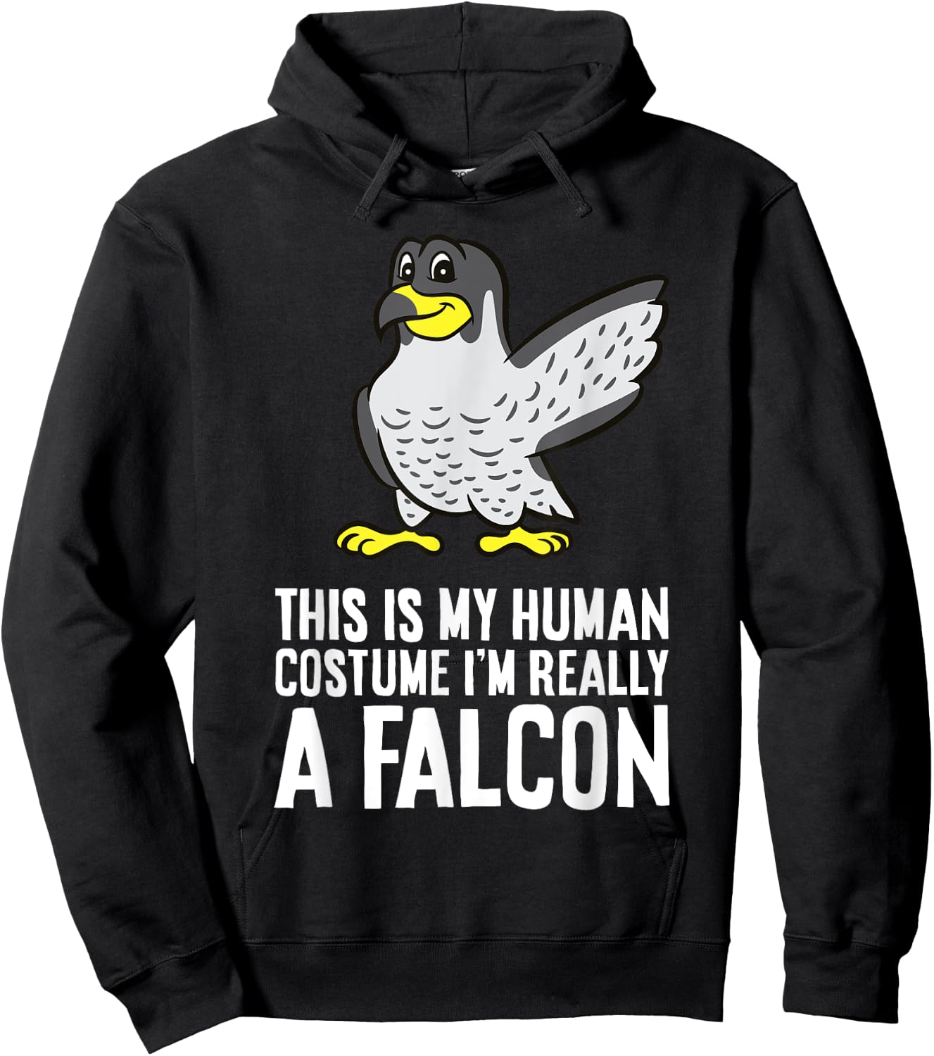 This Is My Human Costume I'm Really A Falcon Hoodie - Hoodie | Black