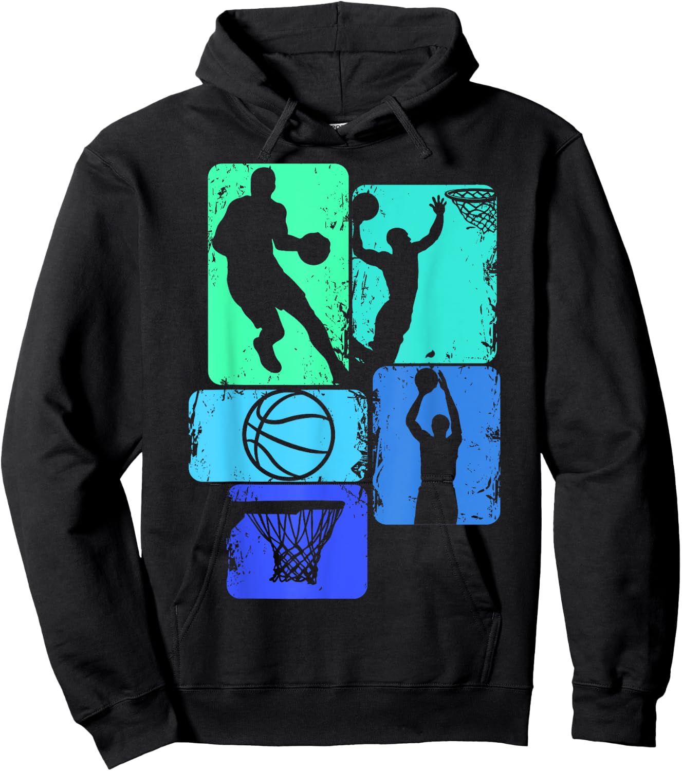 Basketball Player Boys Kids Men Hoodie - Hoodie | Black