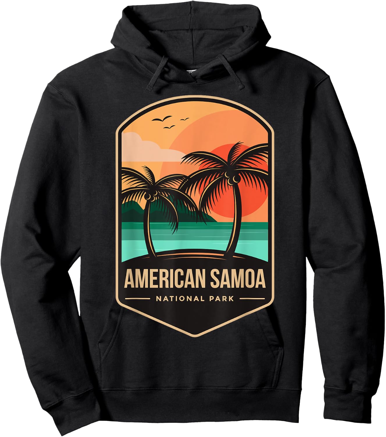 American Samoa National Park 1988 Hoodie - Hoodie | Black