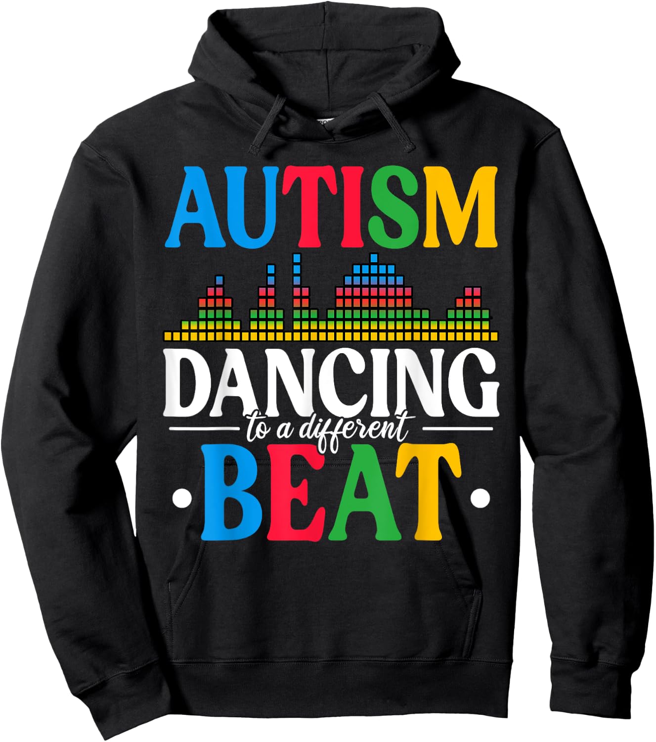 Autism Dancing To A Different Beat Autism Awareness Hoodie - Hoodie | Black
