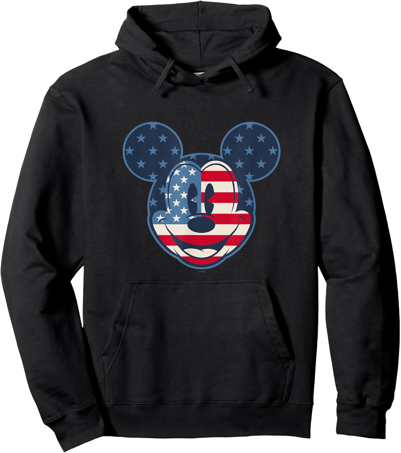 Disney Mickey Mouse Vintage Americana Fourth of July Hoodie - Hoodie | Black
