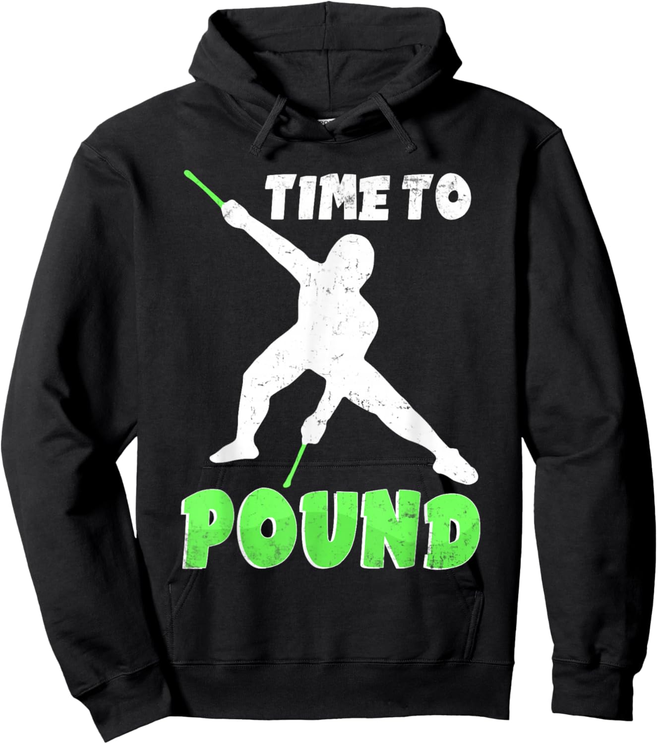 Time to Pound - Workout Fitness for Instructors & Rockers Hoodie - Hoodie | Black