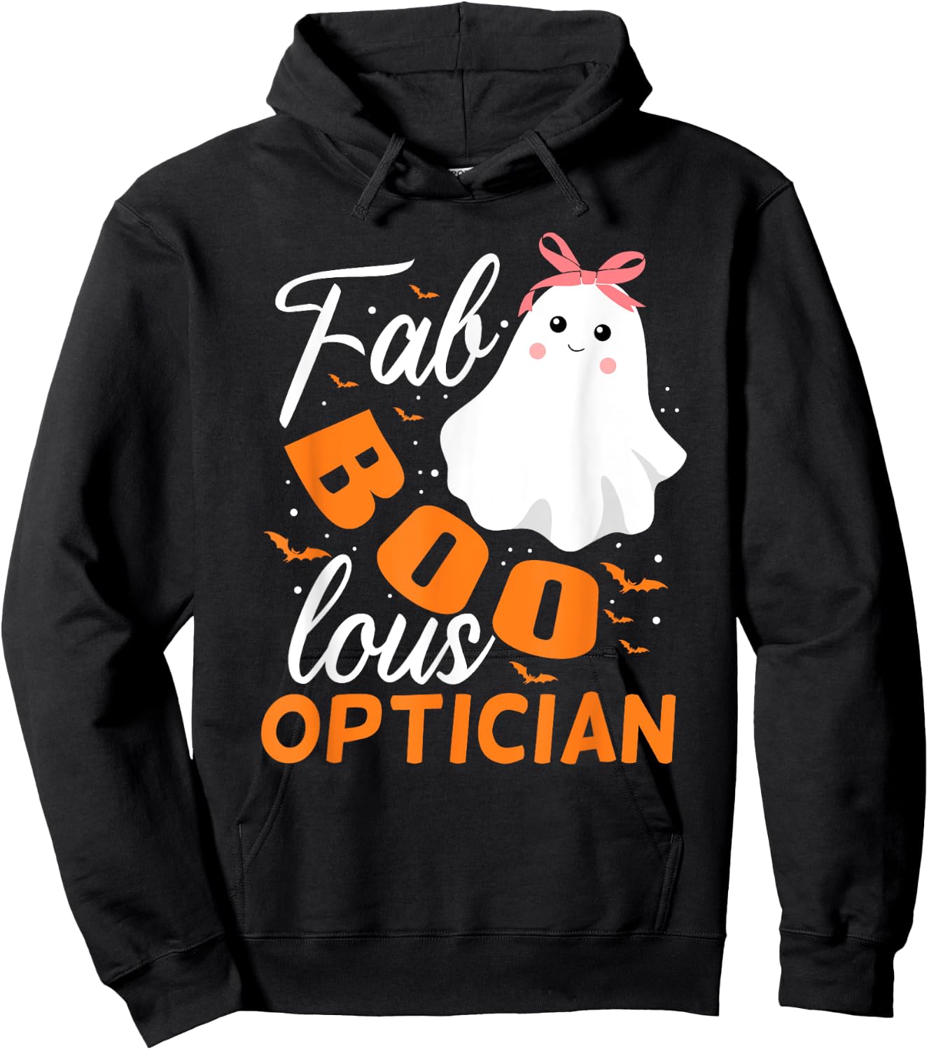 Fabulous Faboolous Optician Ghost Halloween Hoodie - Hoodie | Black