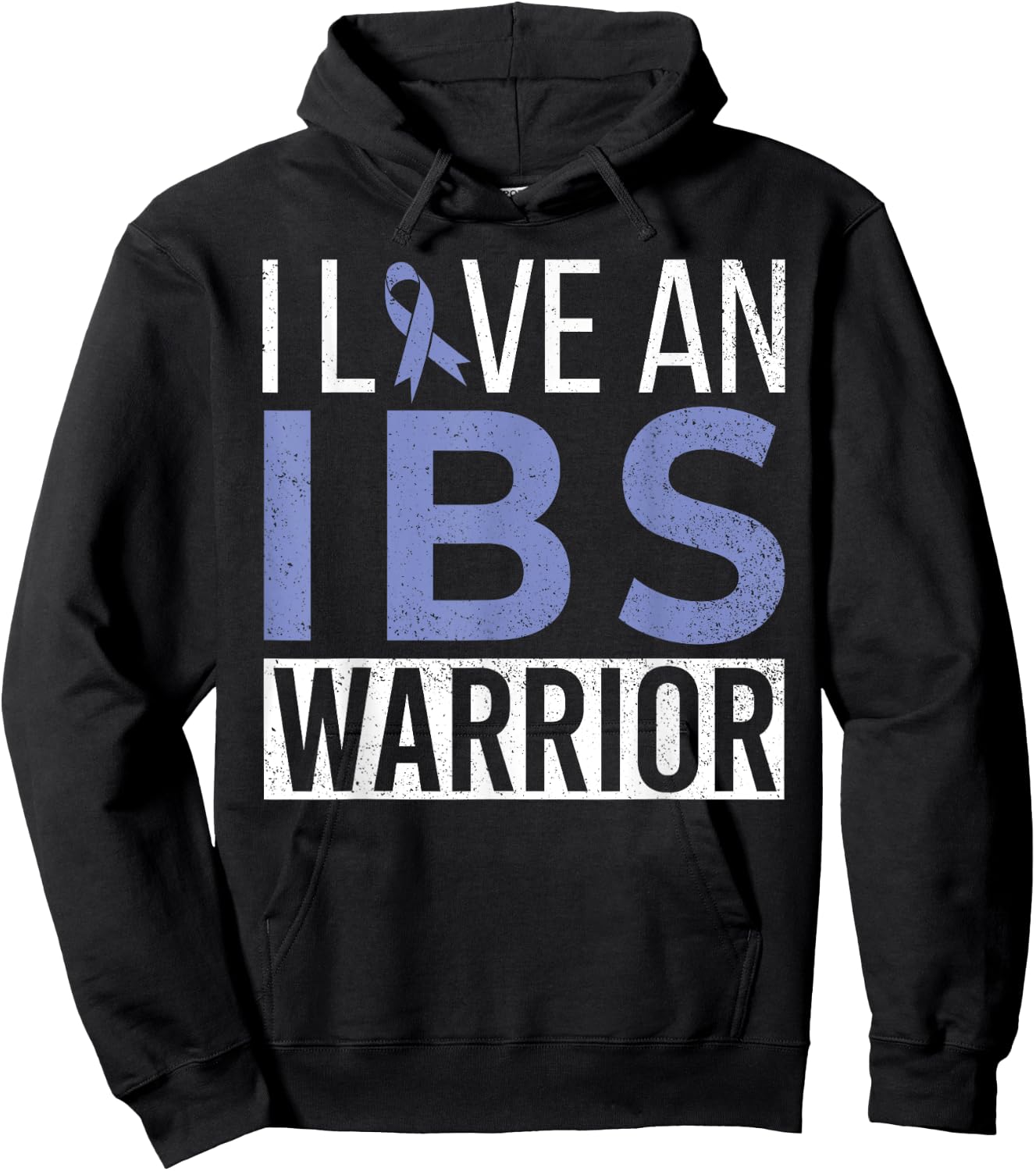 I Love An IBS Warrior Irritable Bowel Syndrome IBS Awareness Hoodie - Hoodie | Black