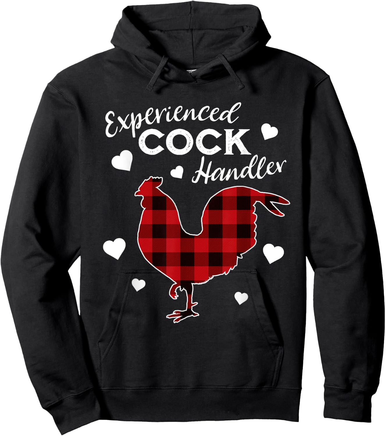 Experienced Cock Handler Funny Rooster Lover Hoodie - Hoodie | Black