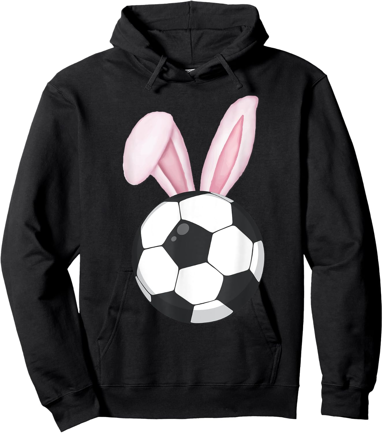 Easter Soccer Ball Easter Day Funny Easter Bunny Soccer Hoodie - Hoodie | Black