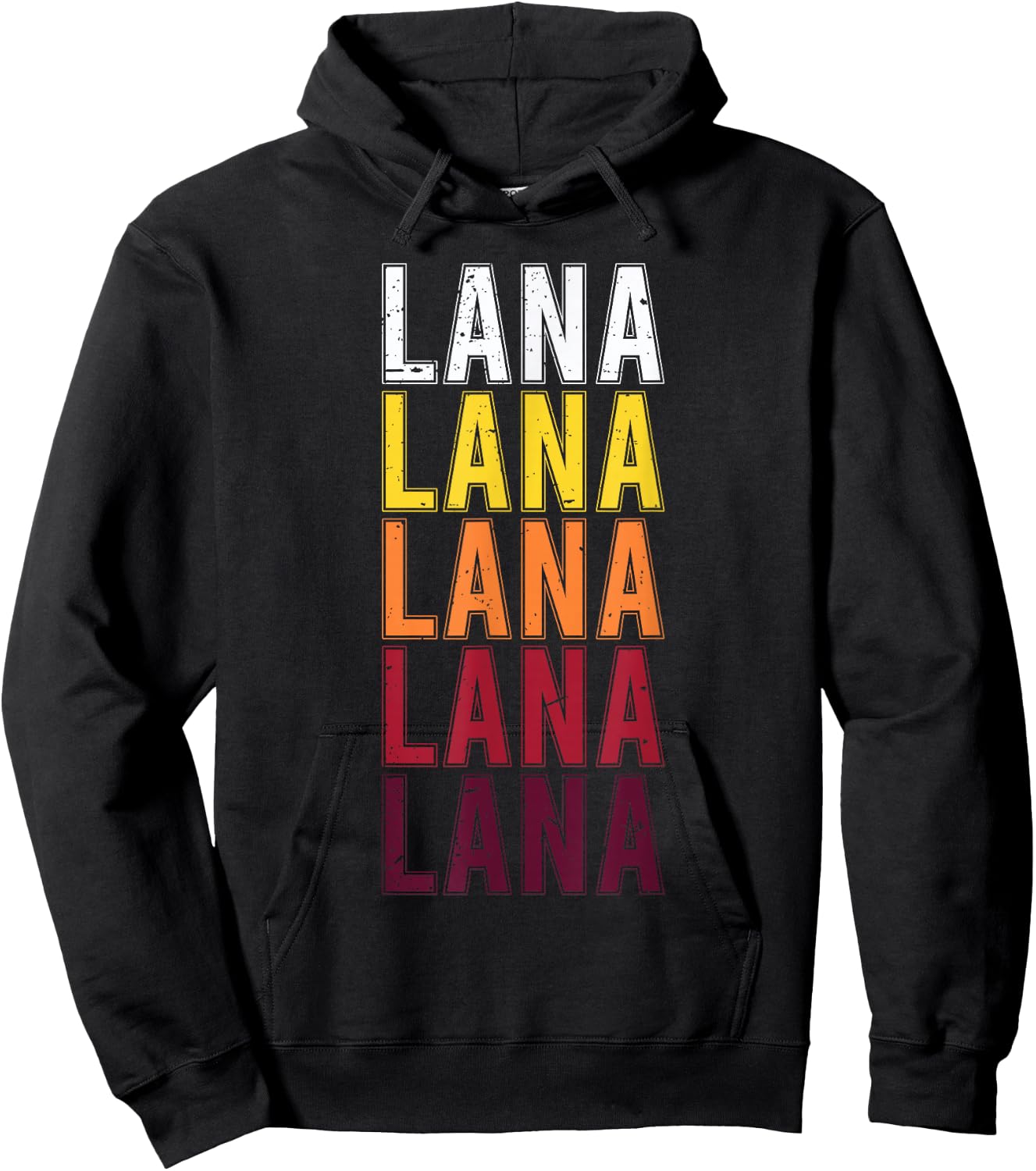 Lana First Name Vintage Lana Hoodie - Hoodie | Black