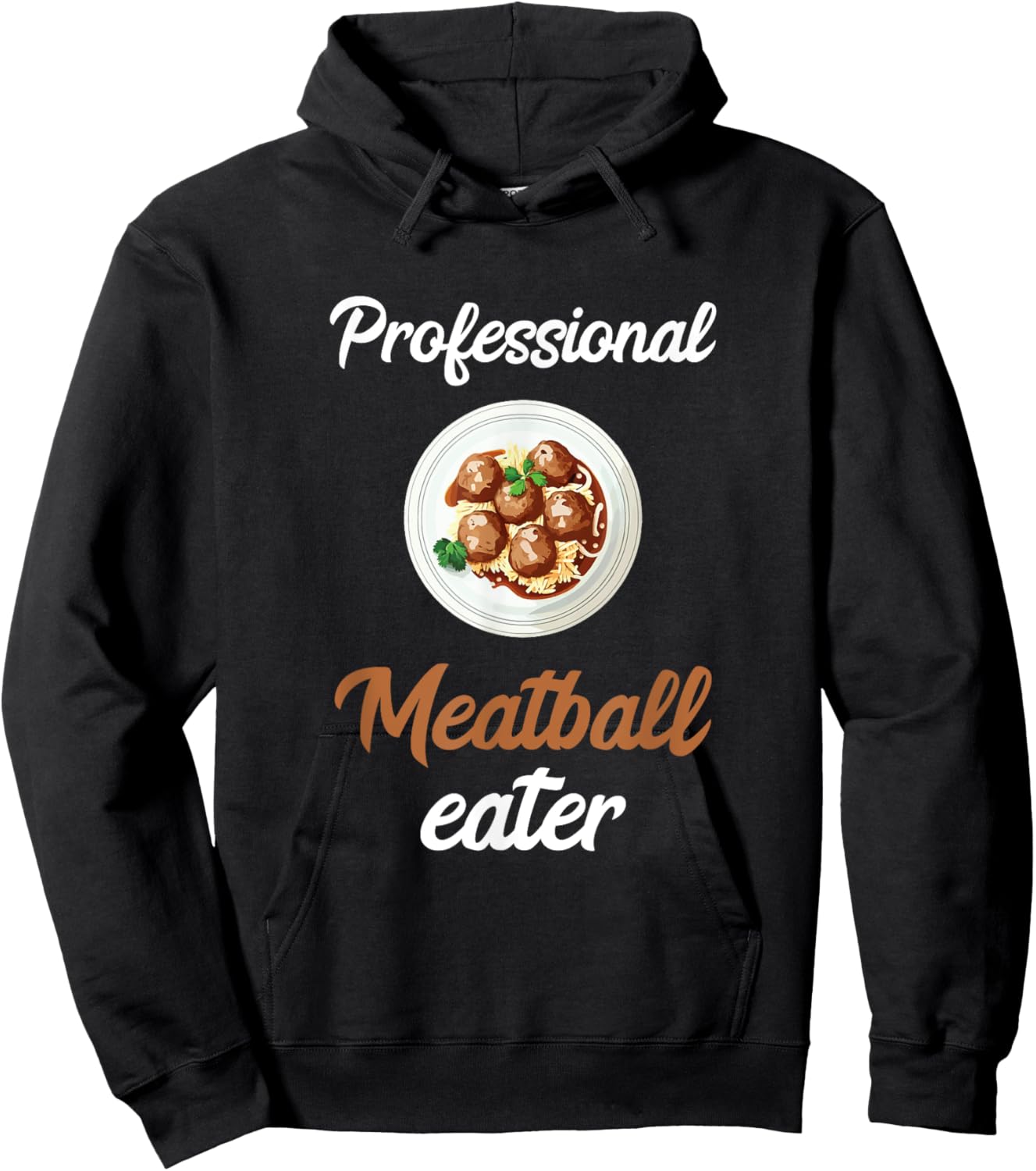 Meatballs Professional Meatball Eater Italian Food Hoodie - Hoodie | Black