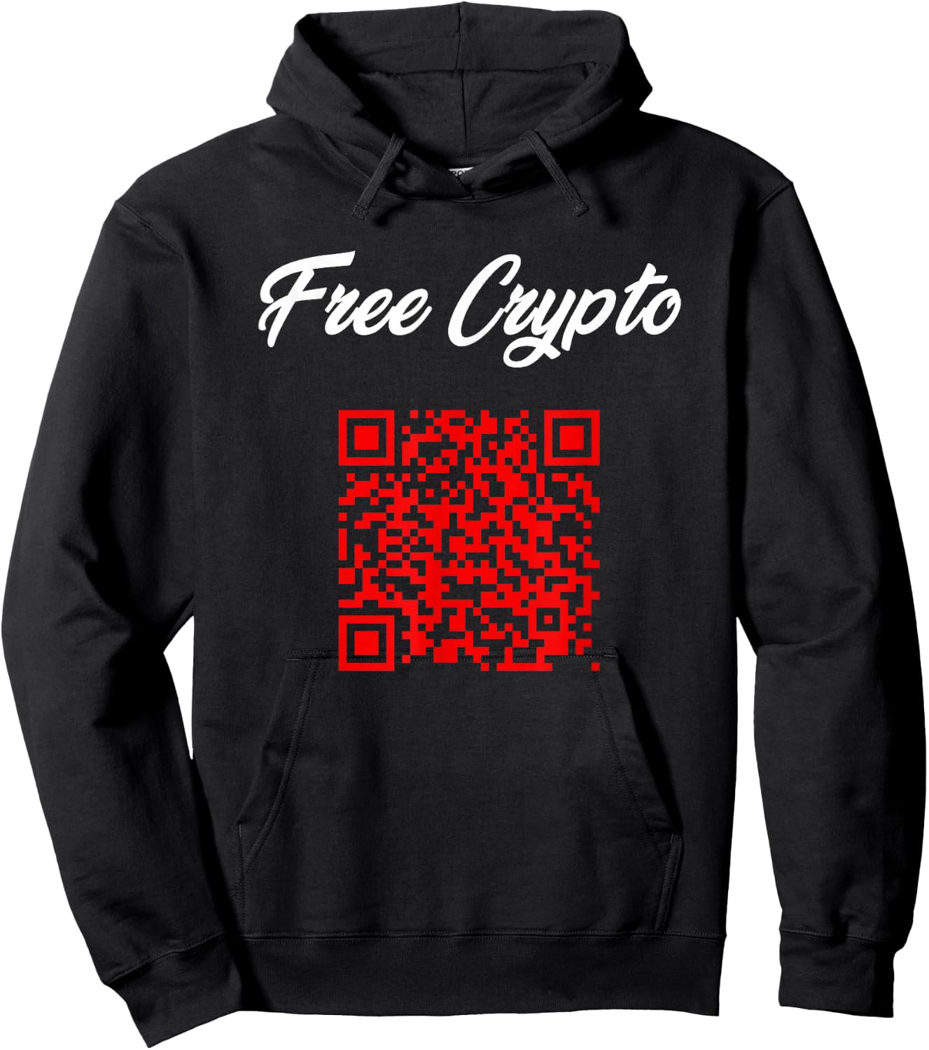 Free Crypto (Rick Roll) | Funny Novelty Cool Dank Viral Meme Hoodie - Hoodie | Black
