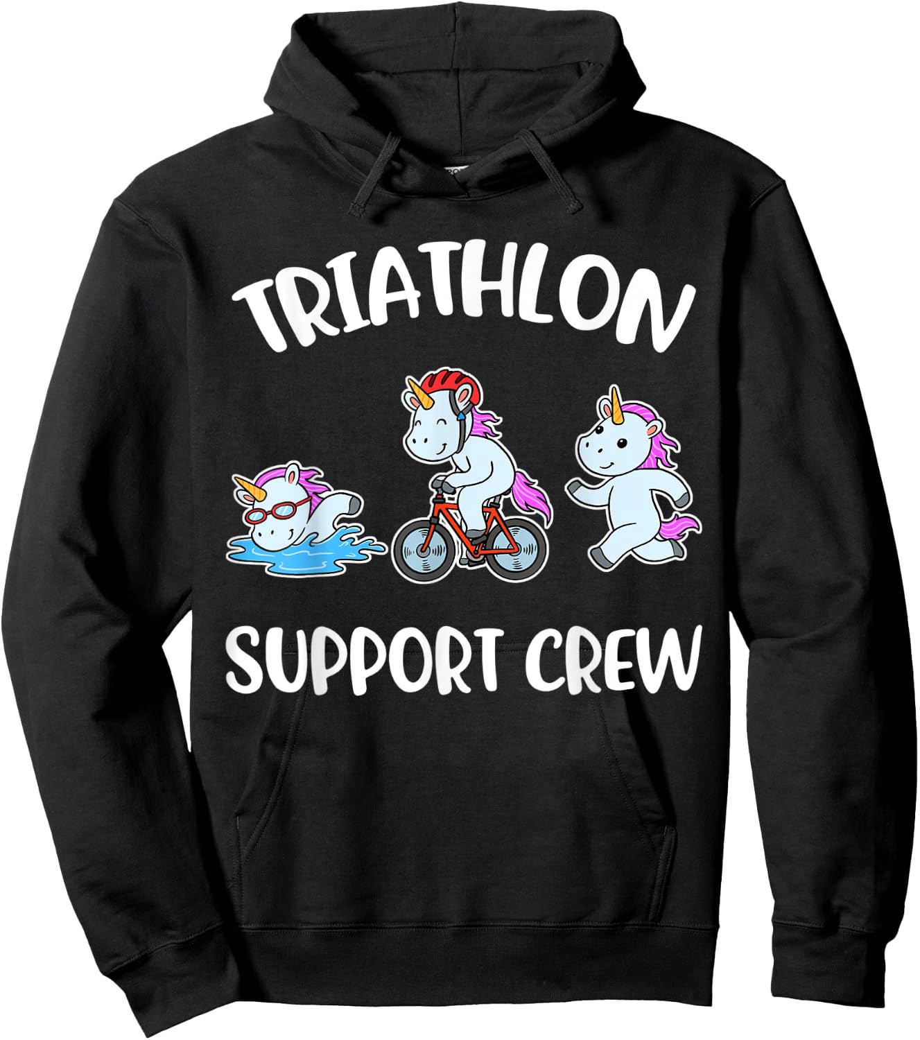 Triathlon Support Crew Hoodie - Hoodie | Black