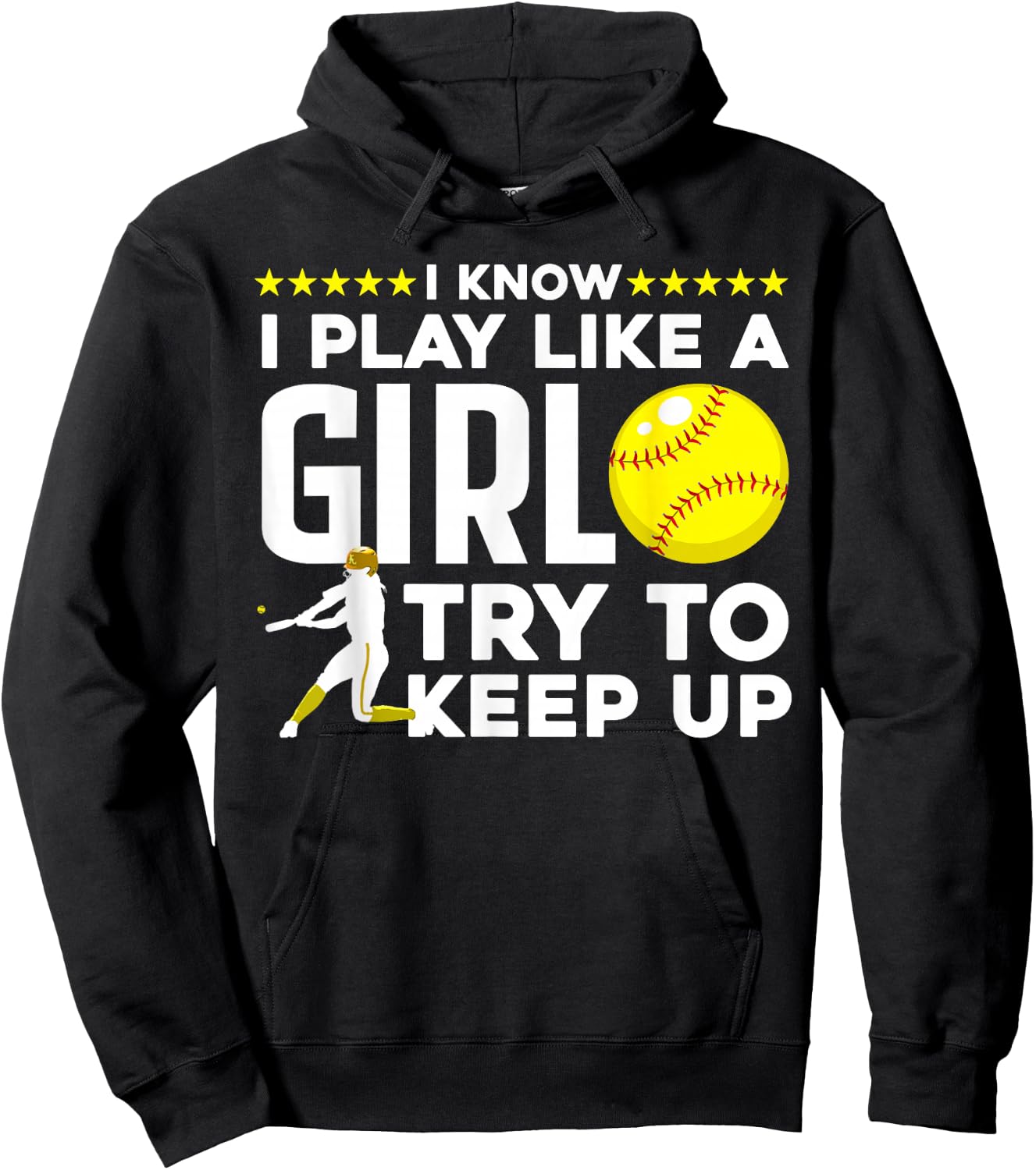 Cool Softball Girls Baseball Catcher Pitcher Coach Hoodie - Hoodie | Black