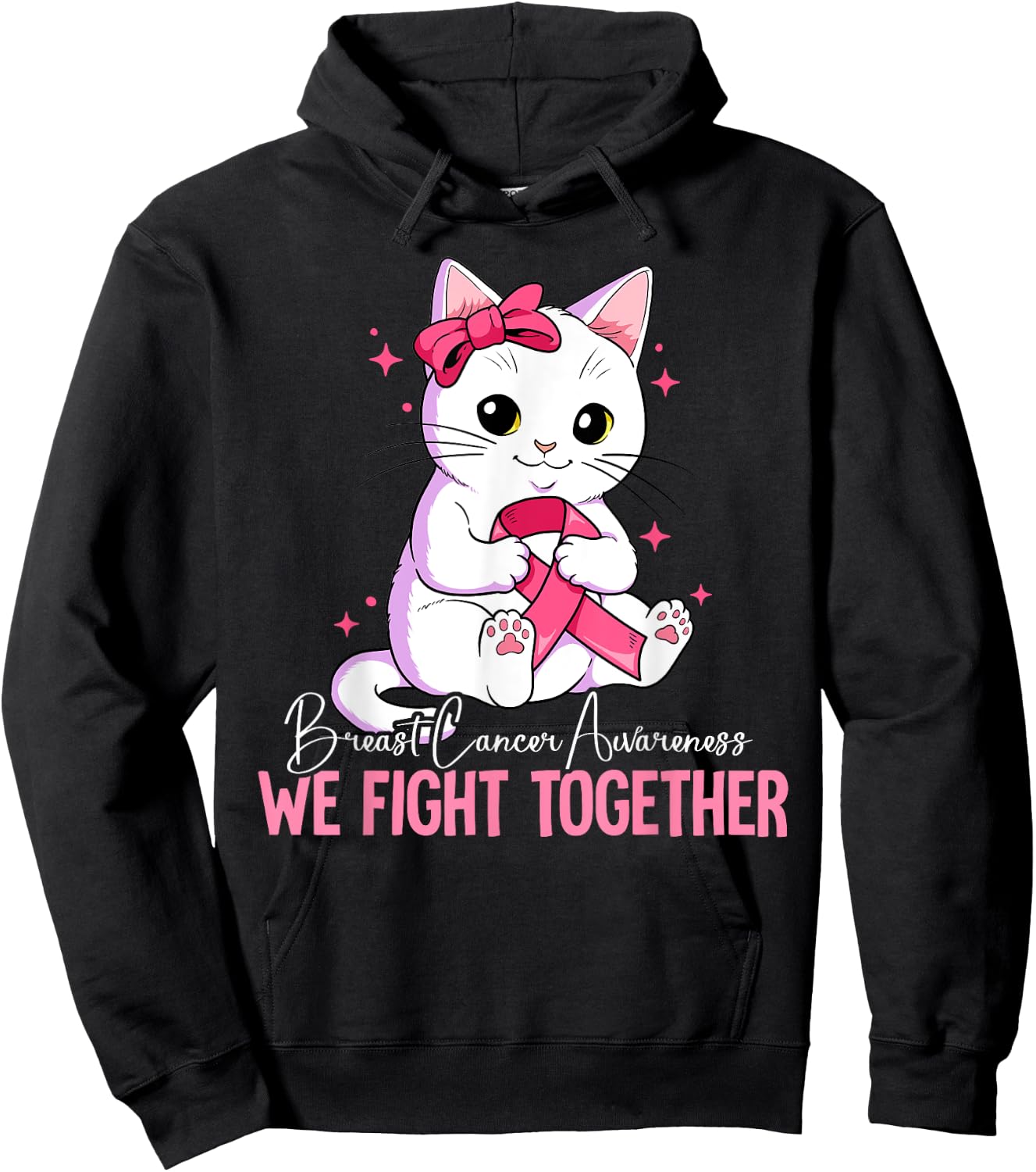 Breast Cancer Awareness Hoodie - Hoodie | Black