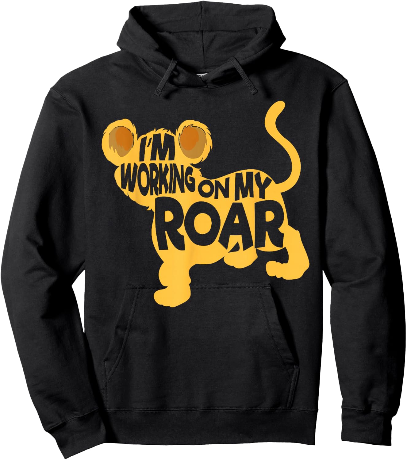 I'm Working On My Roar Lion Whisperer Safari Wildlife Animal Hoodie - Hoodie | Black