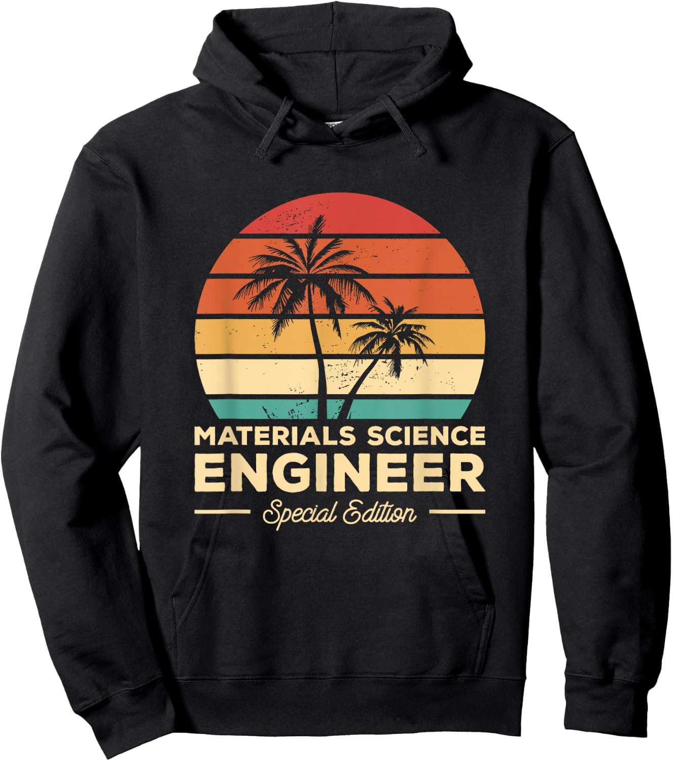 Vintage Materials Science Engineer Hoodie - Hoodie | Black