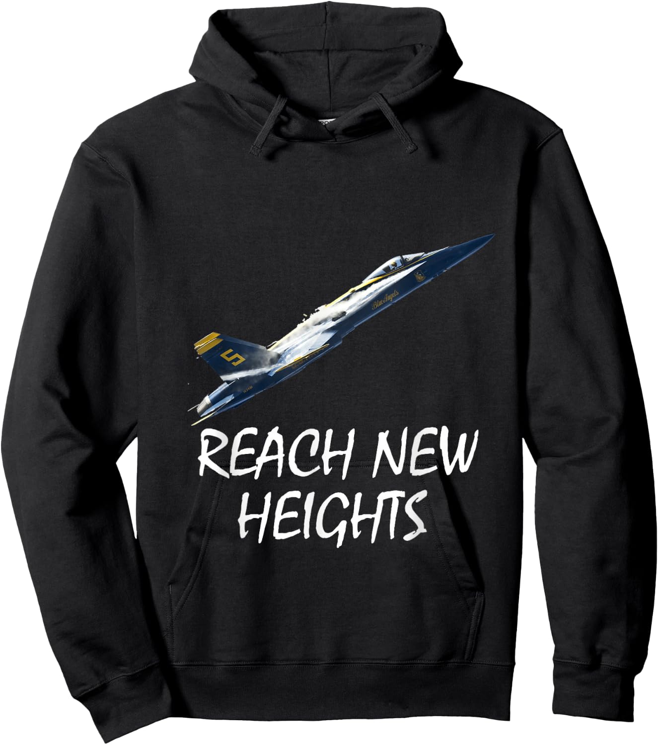Reach New Heights Blue Angel Hoodie - Hoodie | Black