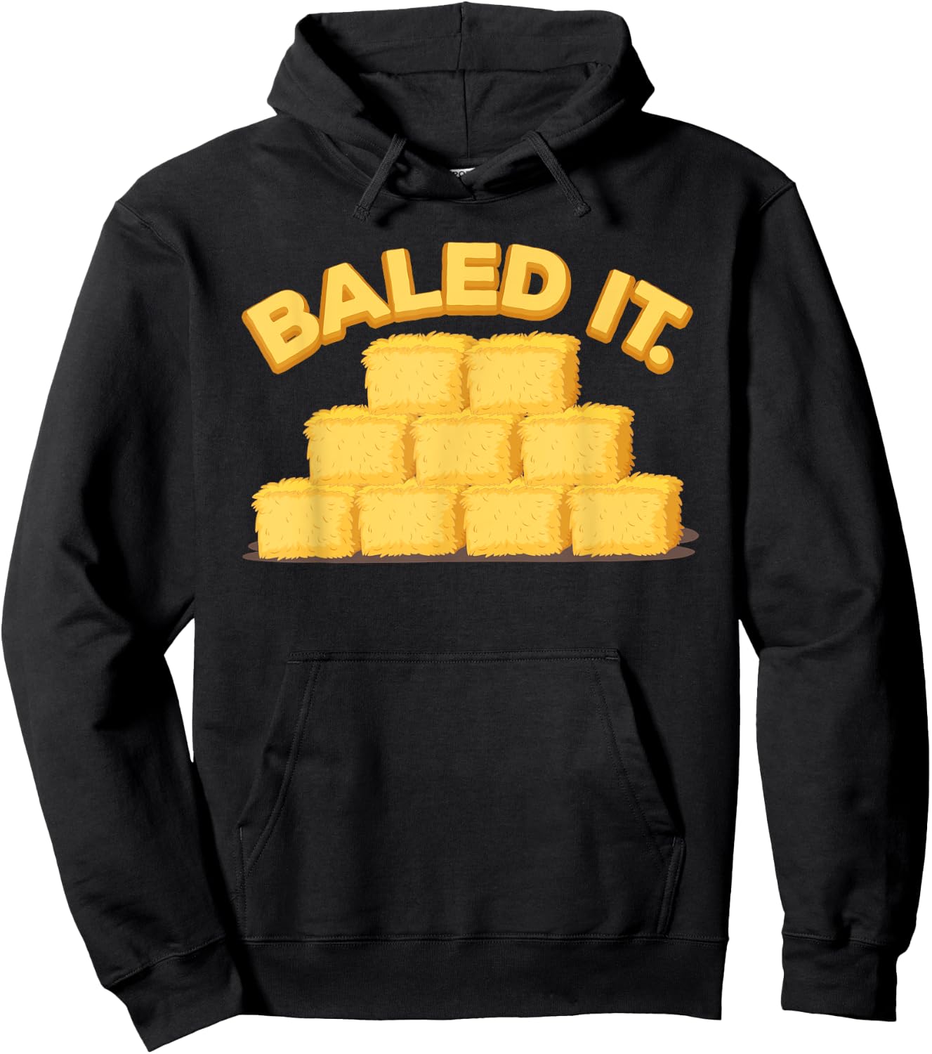Cool Hay Bale Design Women Hay Bale Farmer Farming Hoodie - Hoodie | Black