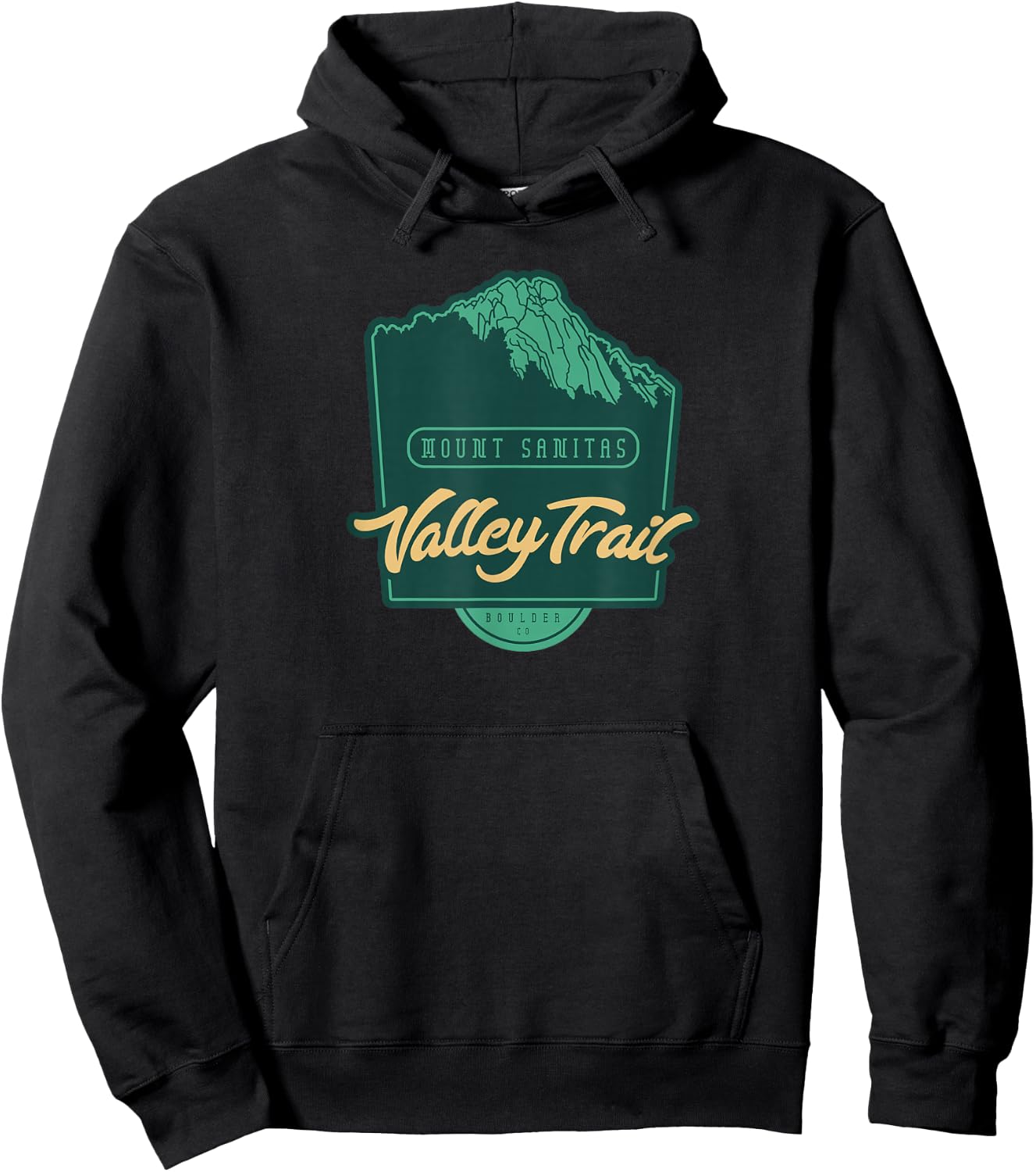 Mount Sanitas and Sanitas Valley Loop Trail – Boulder, CO Hoodie - Hoodie | Black