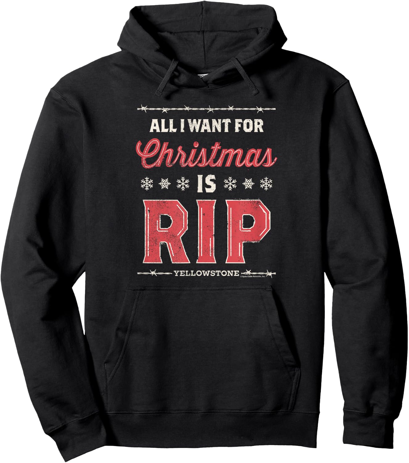Yellowstone - All I Want for Christmas is RIP Hoodie - Hoodie | Black
