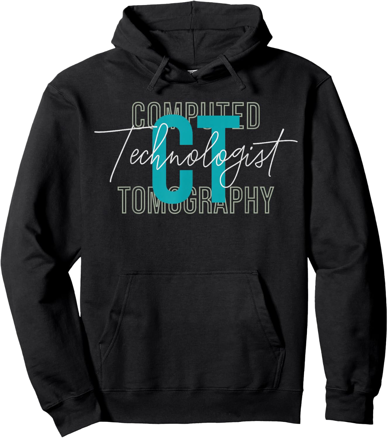 CT Tech Radiology Technologist Computed Tomography Hoodie - Hoodie | Black