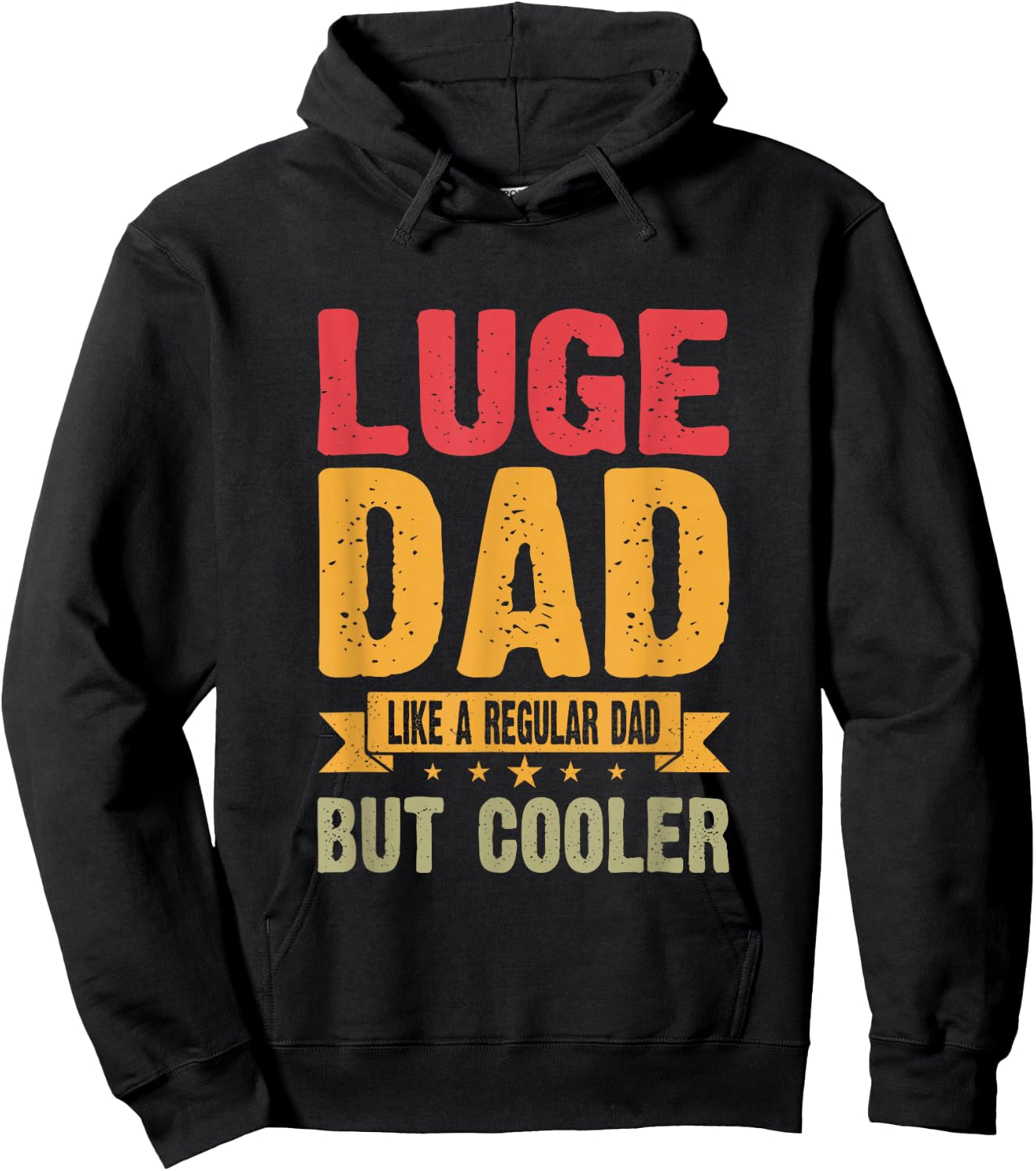 Luge Dad Like A Regular Dad But Cooler Hoodie - Hoodie | Black