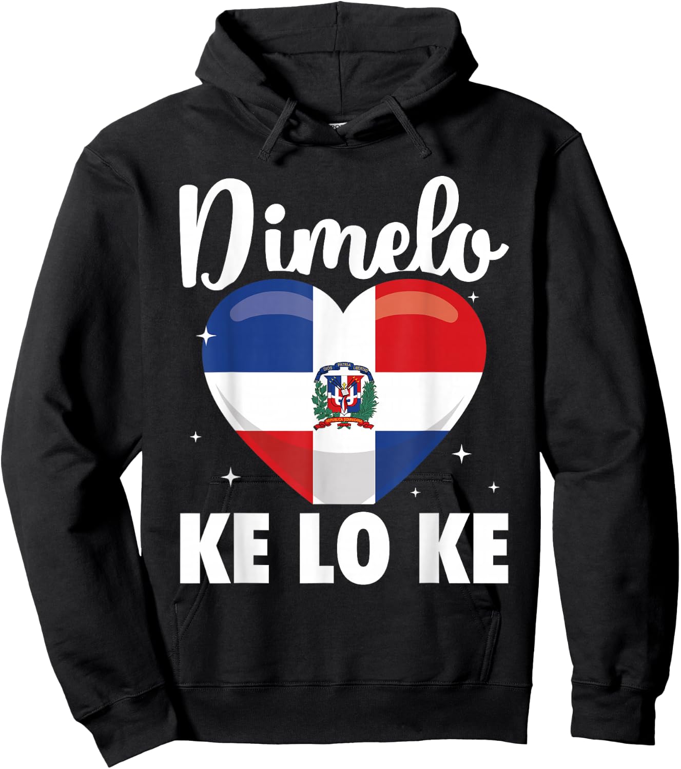 Dominican Republic Flag Dimelo Ke Lo Ke Women Dominicana Hoodie - Hoodie | Black