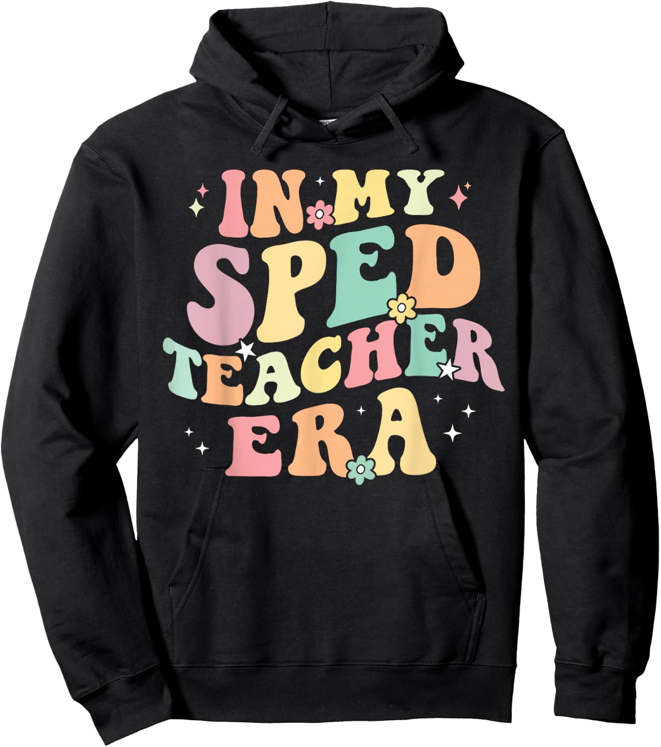 In My SPED Teacher Era Cute Back To School Special Education Hoodie - Hoodie | Black