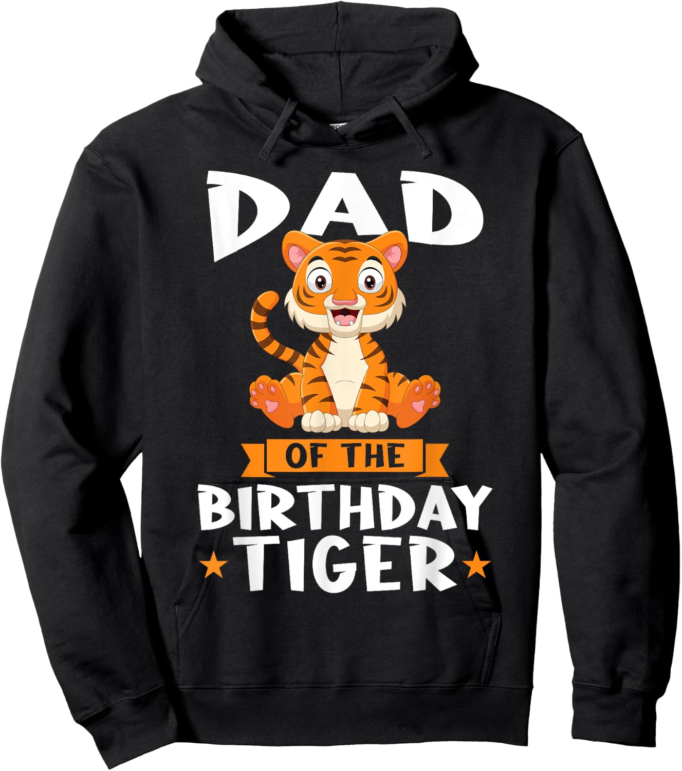 Dad of the Birthday Tiger Birthday Hoodie - Hoodie | Black